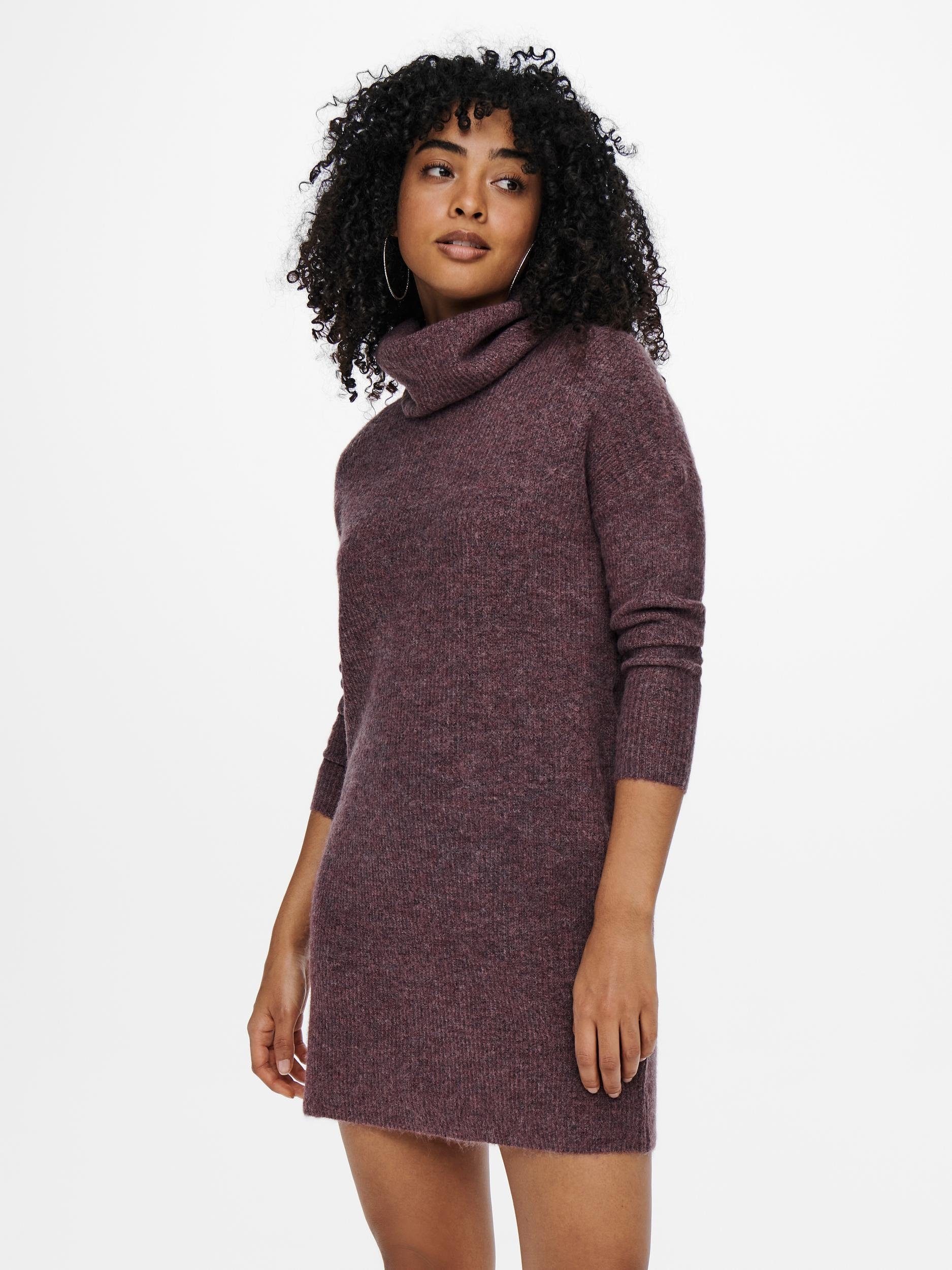 Only Gebreide jurk ONLJANA L/S COWLNCK DRESS dames gebreide jurken maat S (36) roze