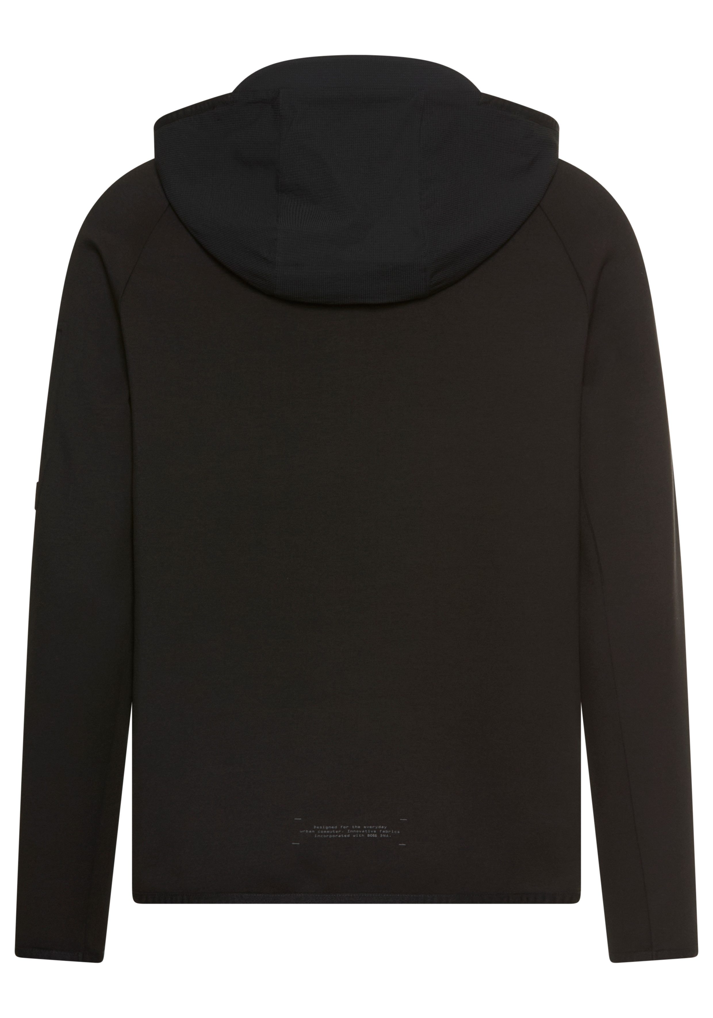 BOSS GREEN Hoodie QZ Urban Tech met ritszakken
