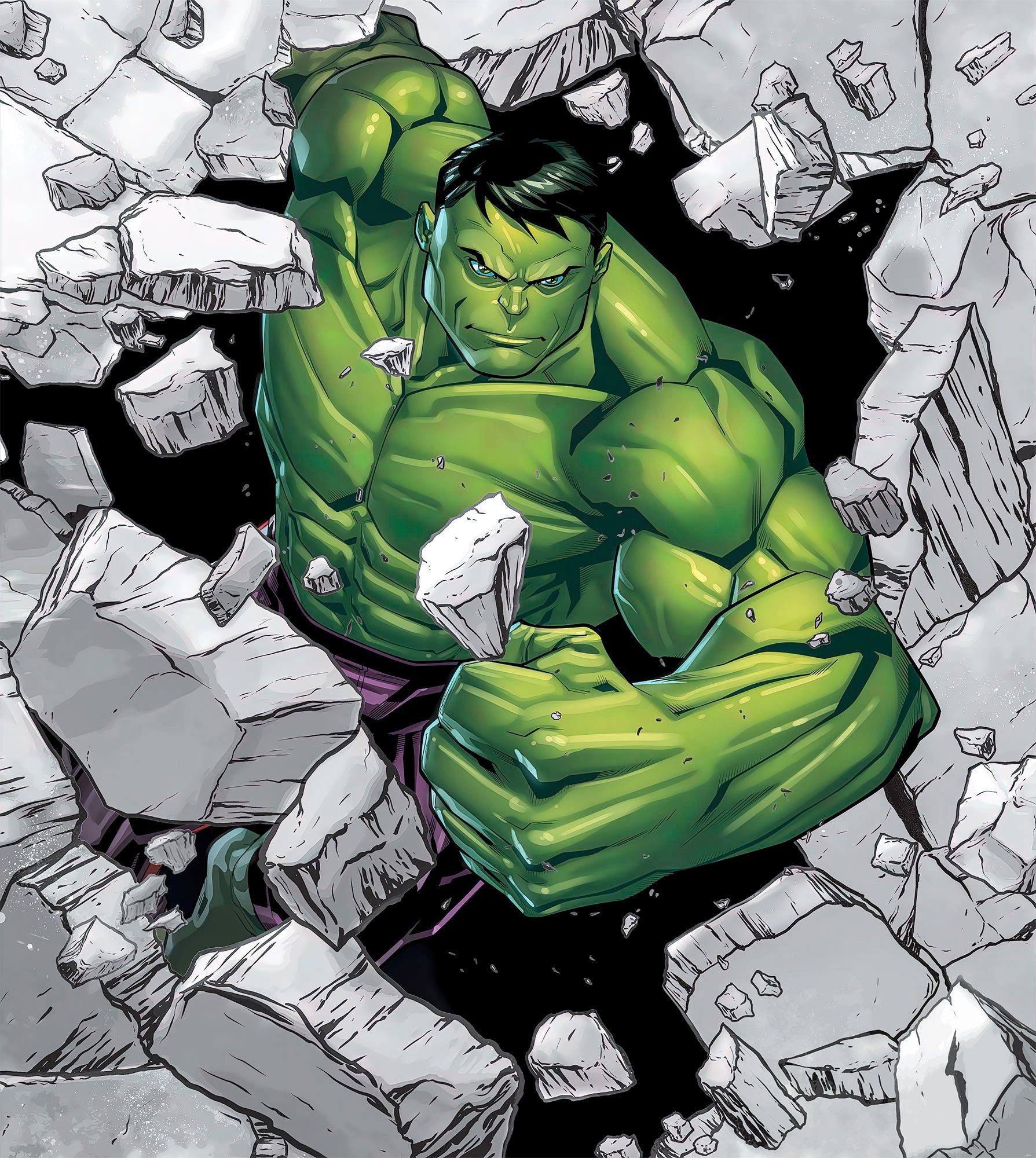 Komar Vliesbehang Digitale print vlies - Hulk Breaker - Afmeting 250 x 280 cm