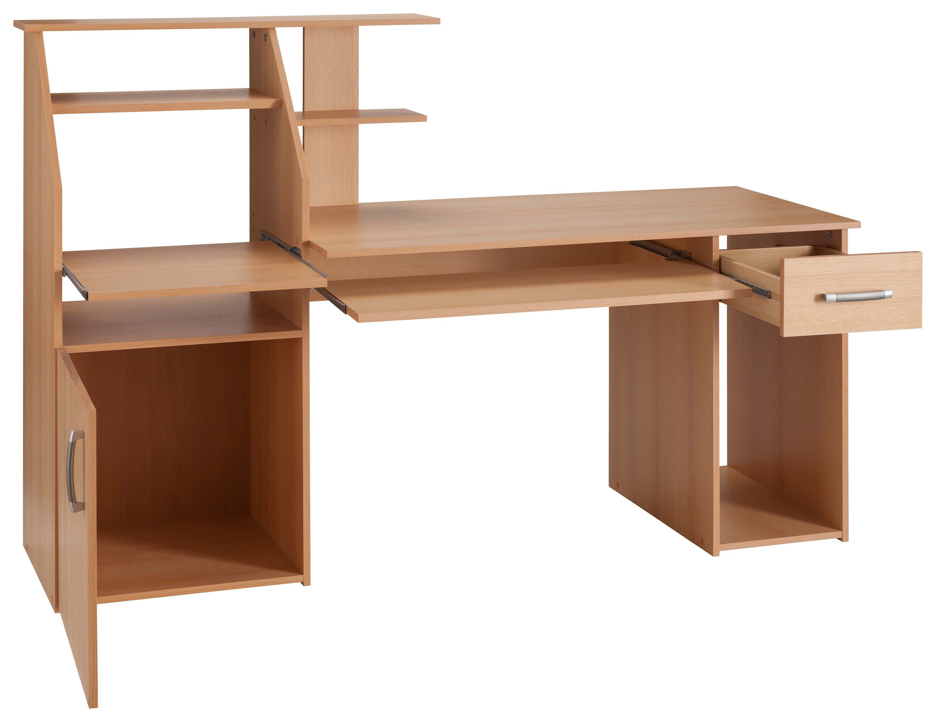 VOGL Möbelfabrik Bureau Don met uittrekplank voor het toetsenbord, made in germany