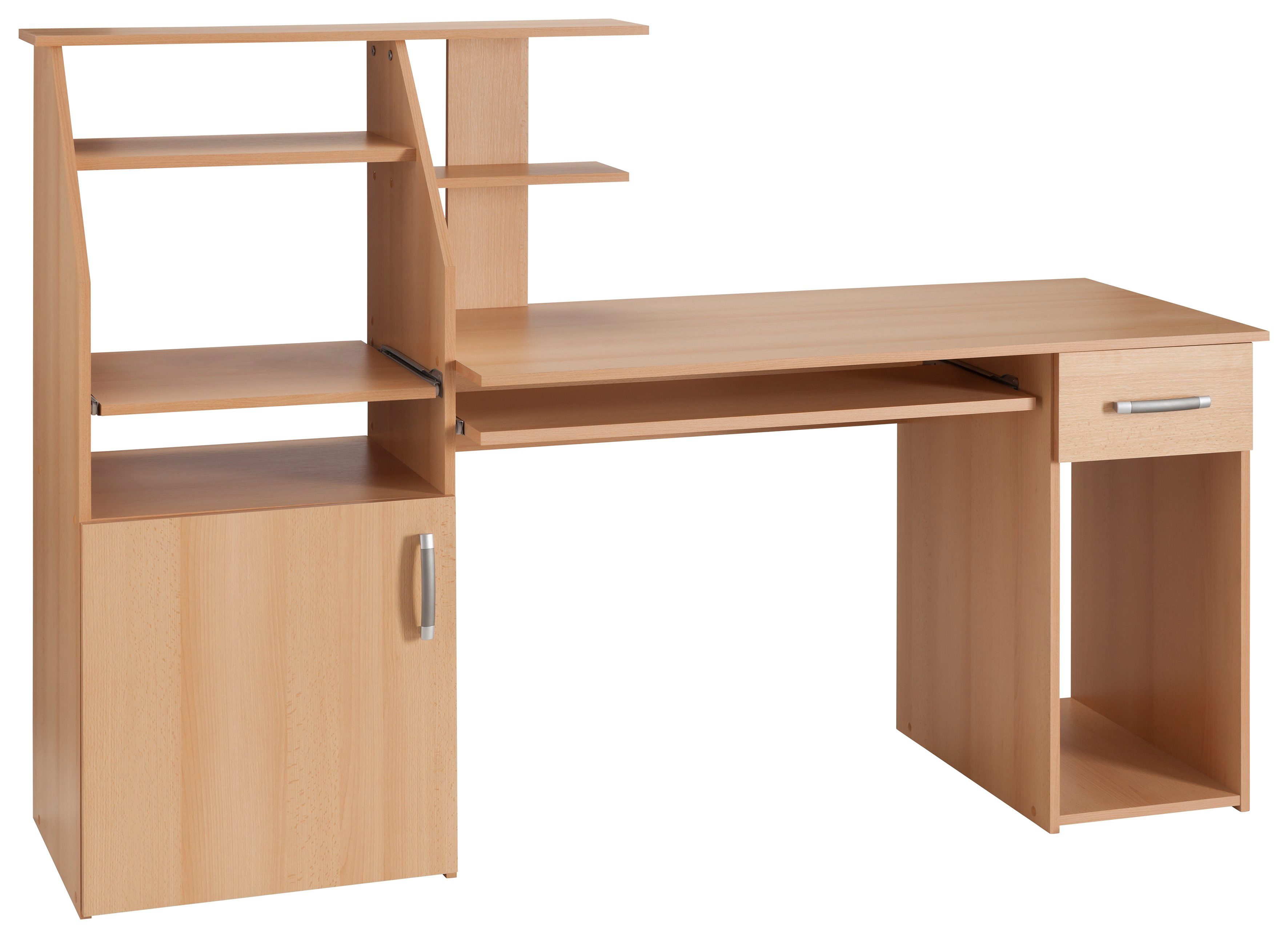VOGL Möbelfabrik Bureau Don met uittrekplank voor het toetsenbord, made in germany