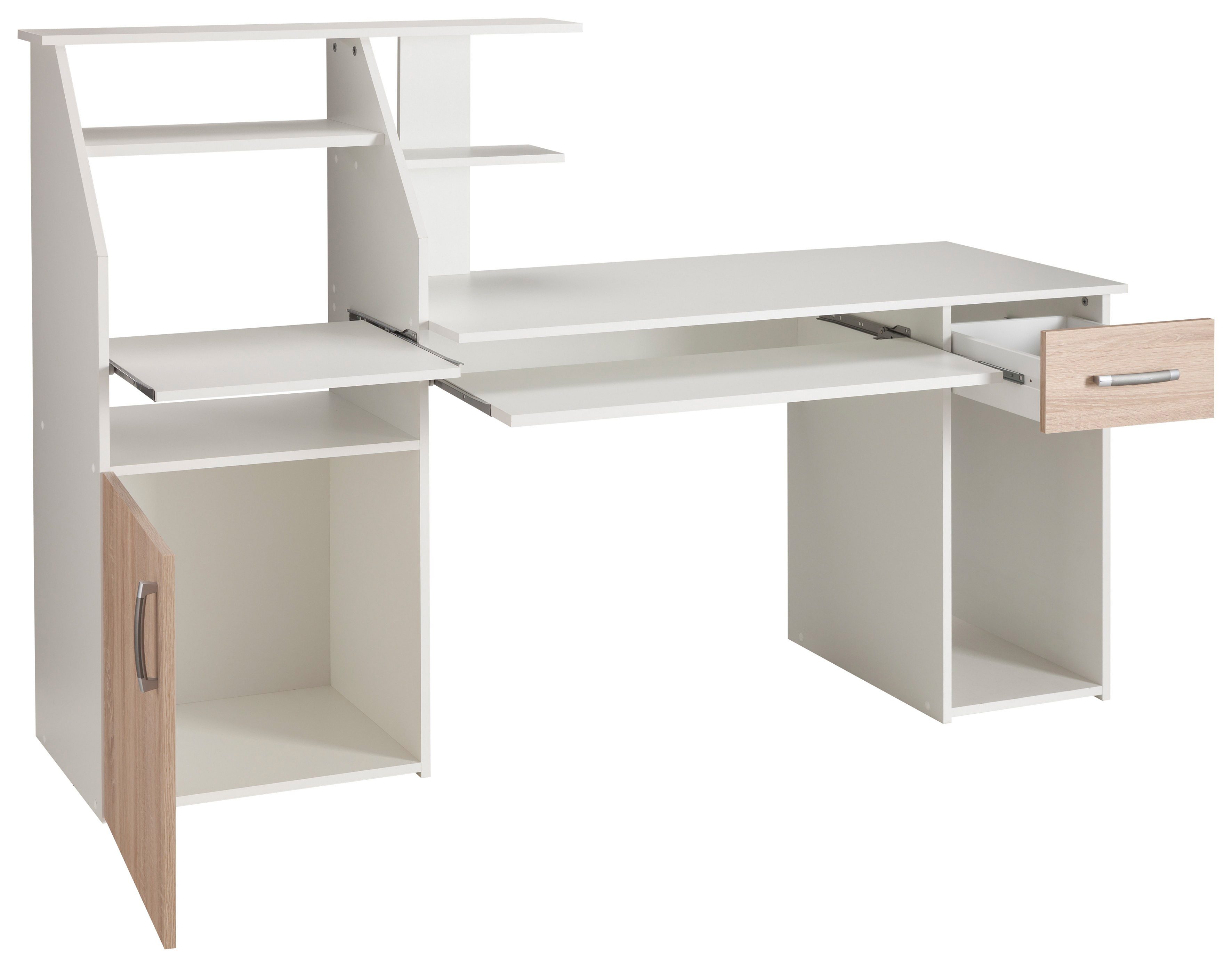 VOGL Möbelfabrik Bureau Don met uittrekplank voor het toetsenbord, made in germany