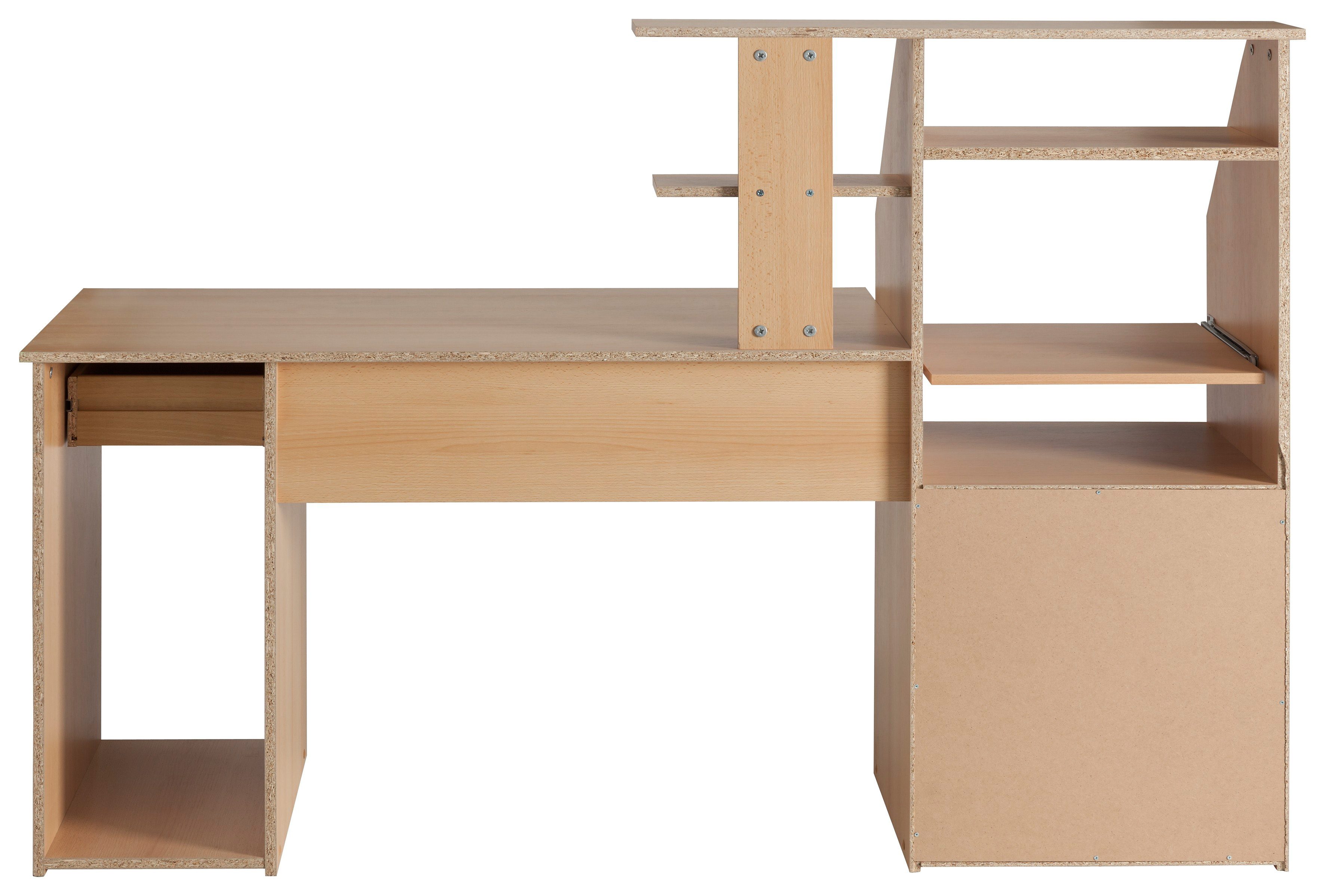 VOGL Möbelfabrik Bureau Don met uittrekplank voor het toetsenbord, made in germany