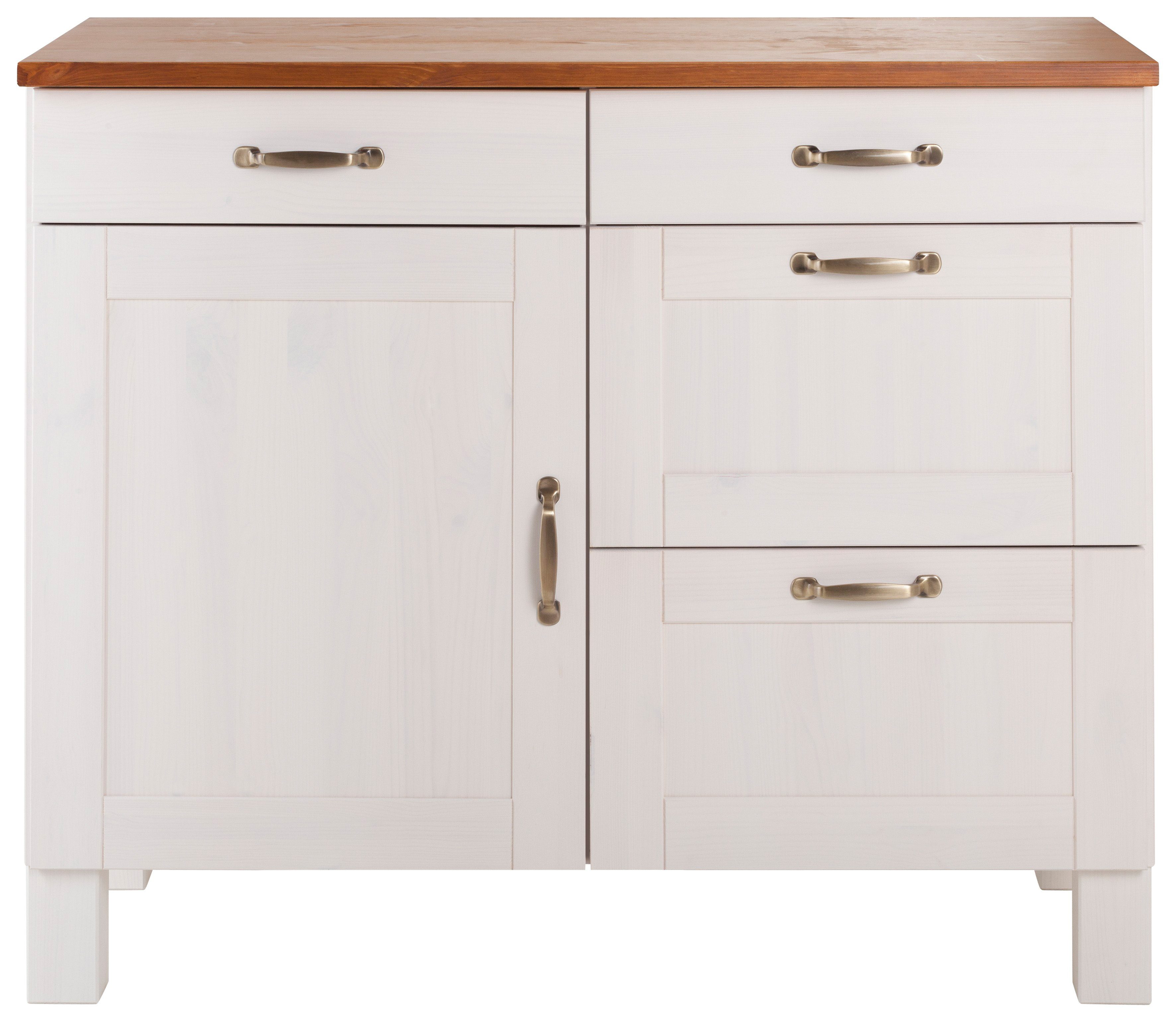 Home affaire Onderkast Alby Breedte 100 cm, 1 deur, 4 laden