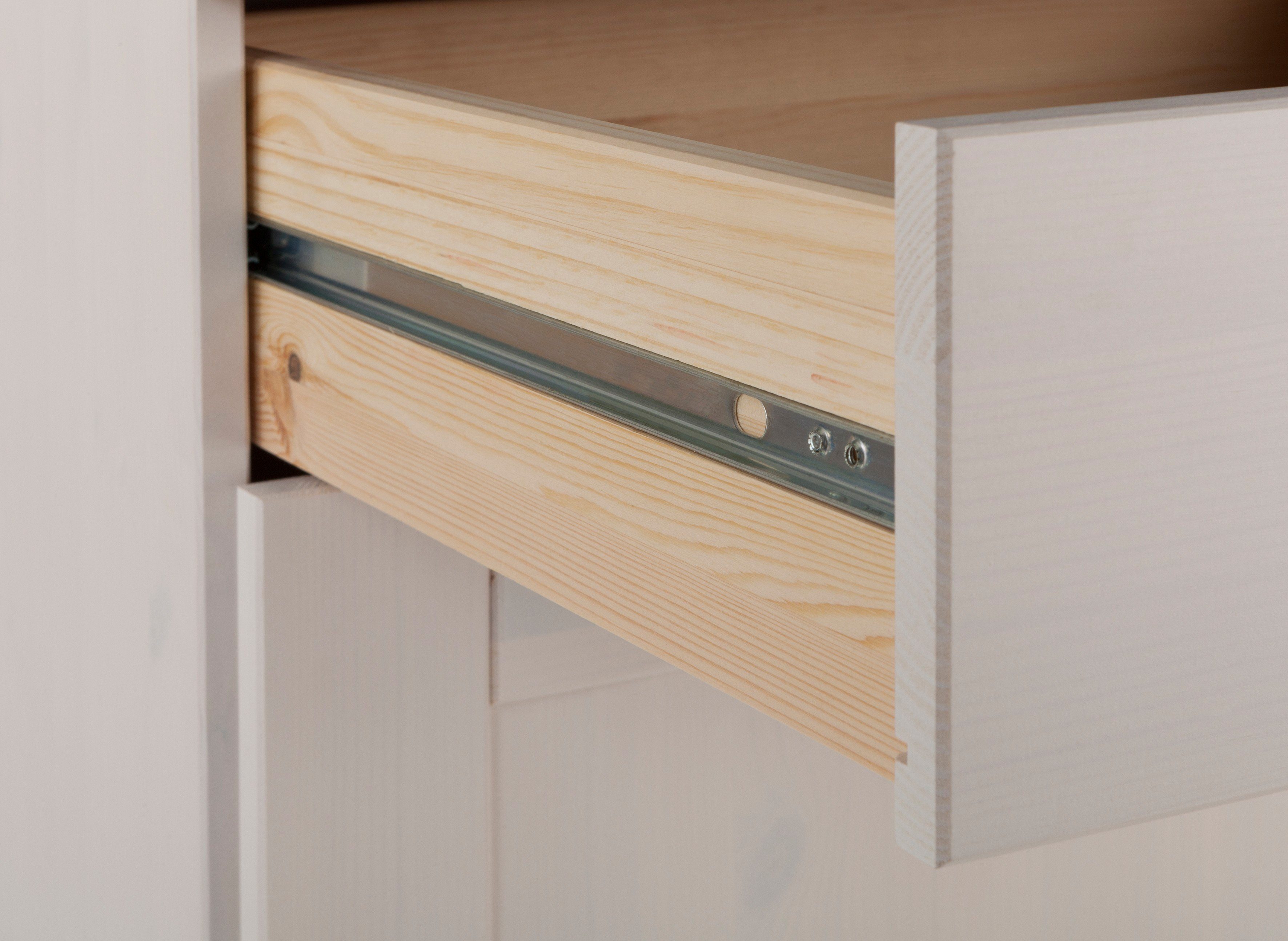 Home affaire Keukenblok Alby Breedte 325 cm, van massief grenenhout, zonder E-apparaten