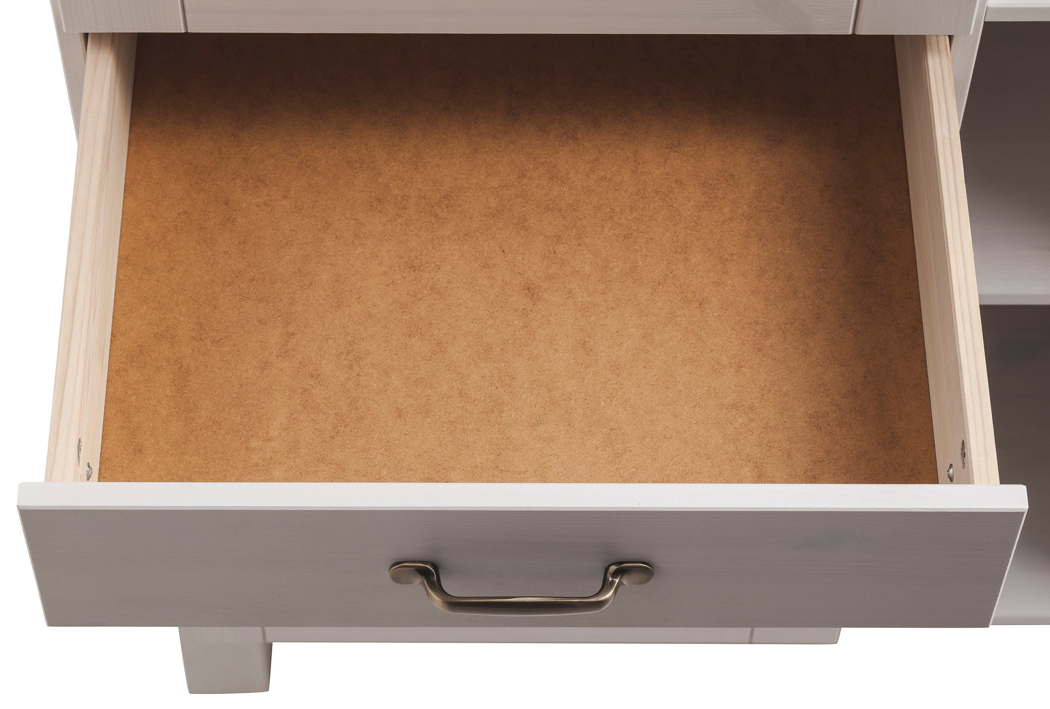 Home affaire Keukenblok Alby Breedte 325 cm, van massief grenenhout, zonder E-apparaten