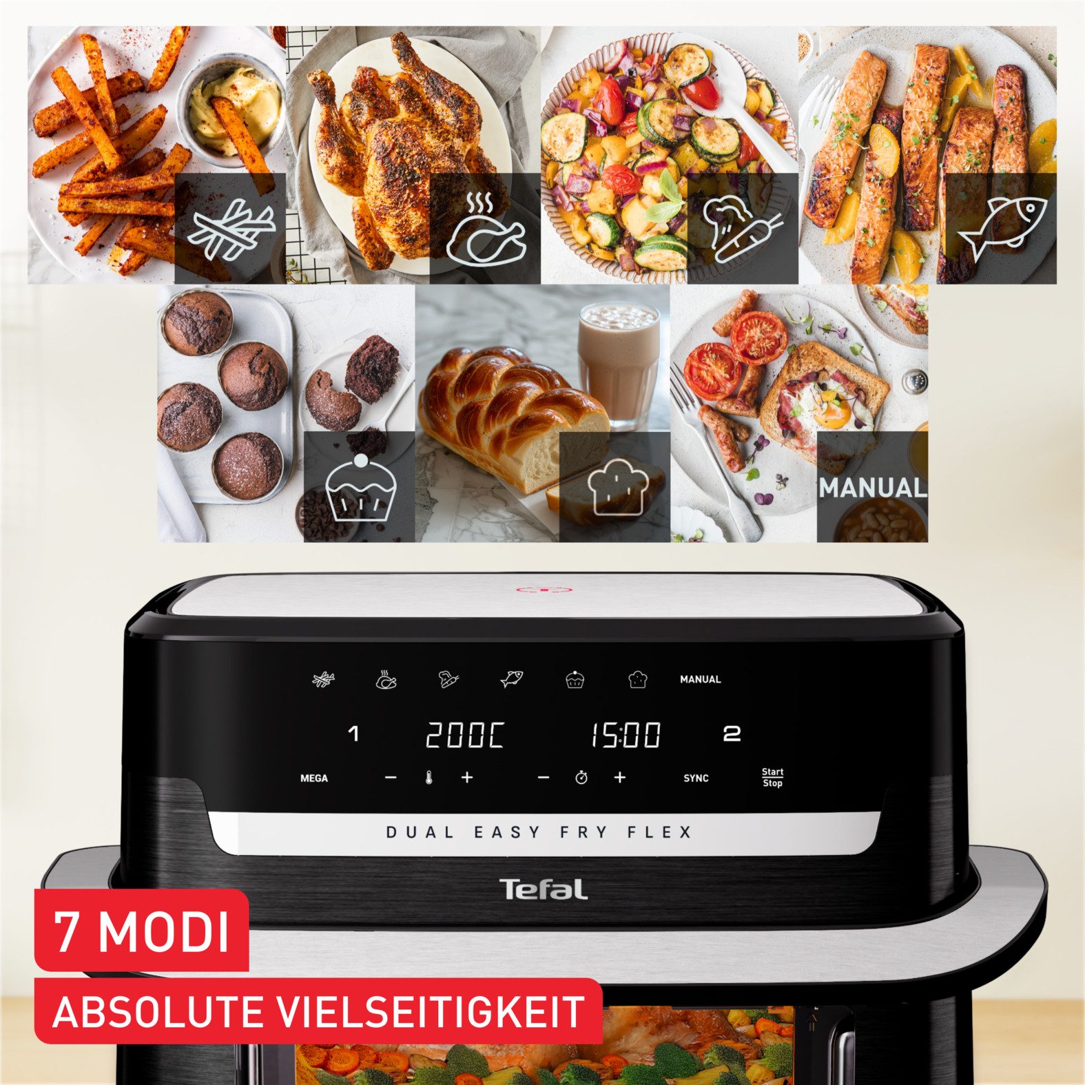 Tefal Airfryer EY9228 Easy Fry Flex