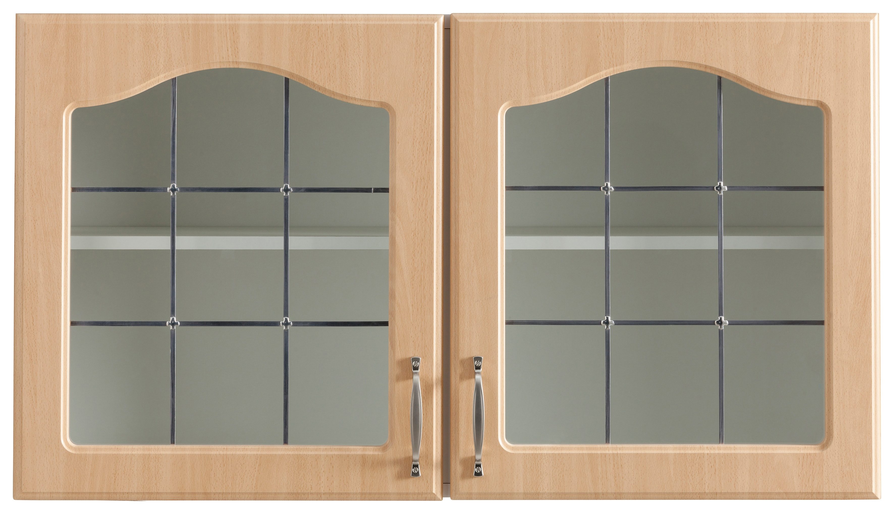 wiho Küchen Hangend kastje met glasdeur Linz 100 cm breed, met 2 glasdeuren
