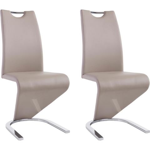 Eetkamerstoelen Vrijdragende stoel in Z-model in set van 2 873916