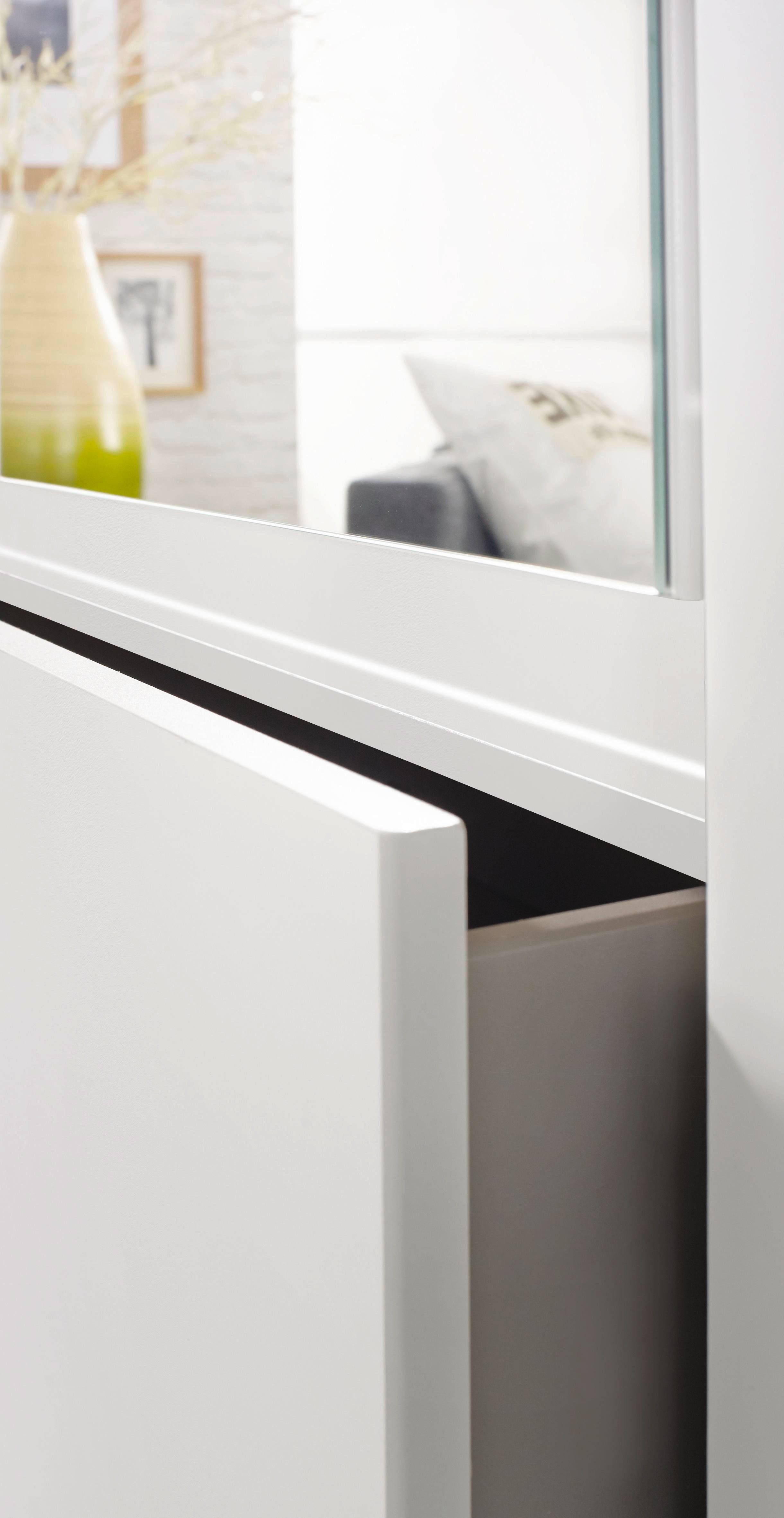 rauch Draaideurkast Kledingkast met spiegel garderobe MAINZ greeploos front met spiegel, buitendeuren met push-to-openfunctie