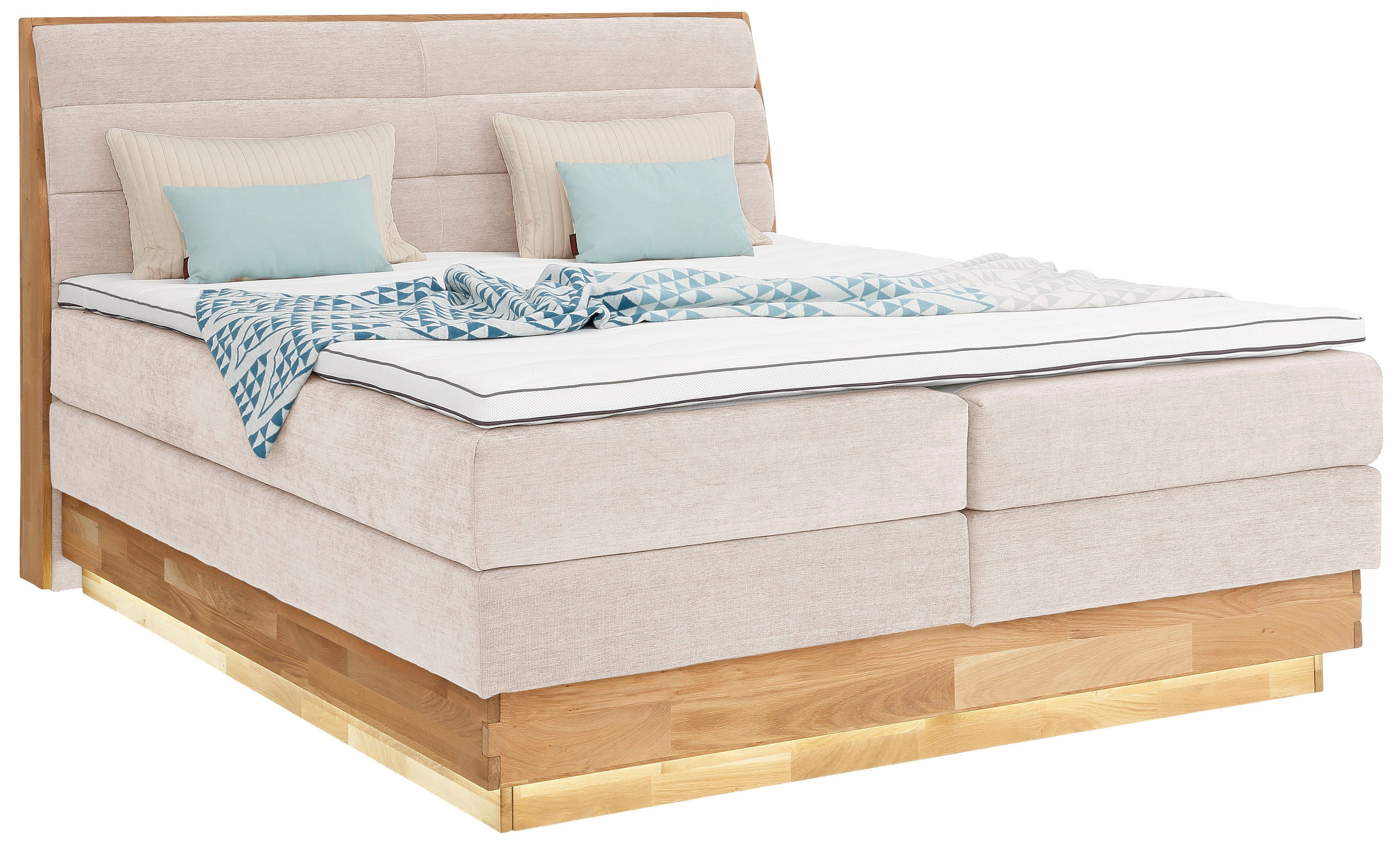 OTTO products Boxspring Ledverlichting, met gecertificeerde, gerecyclede overtrekstoffen