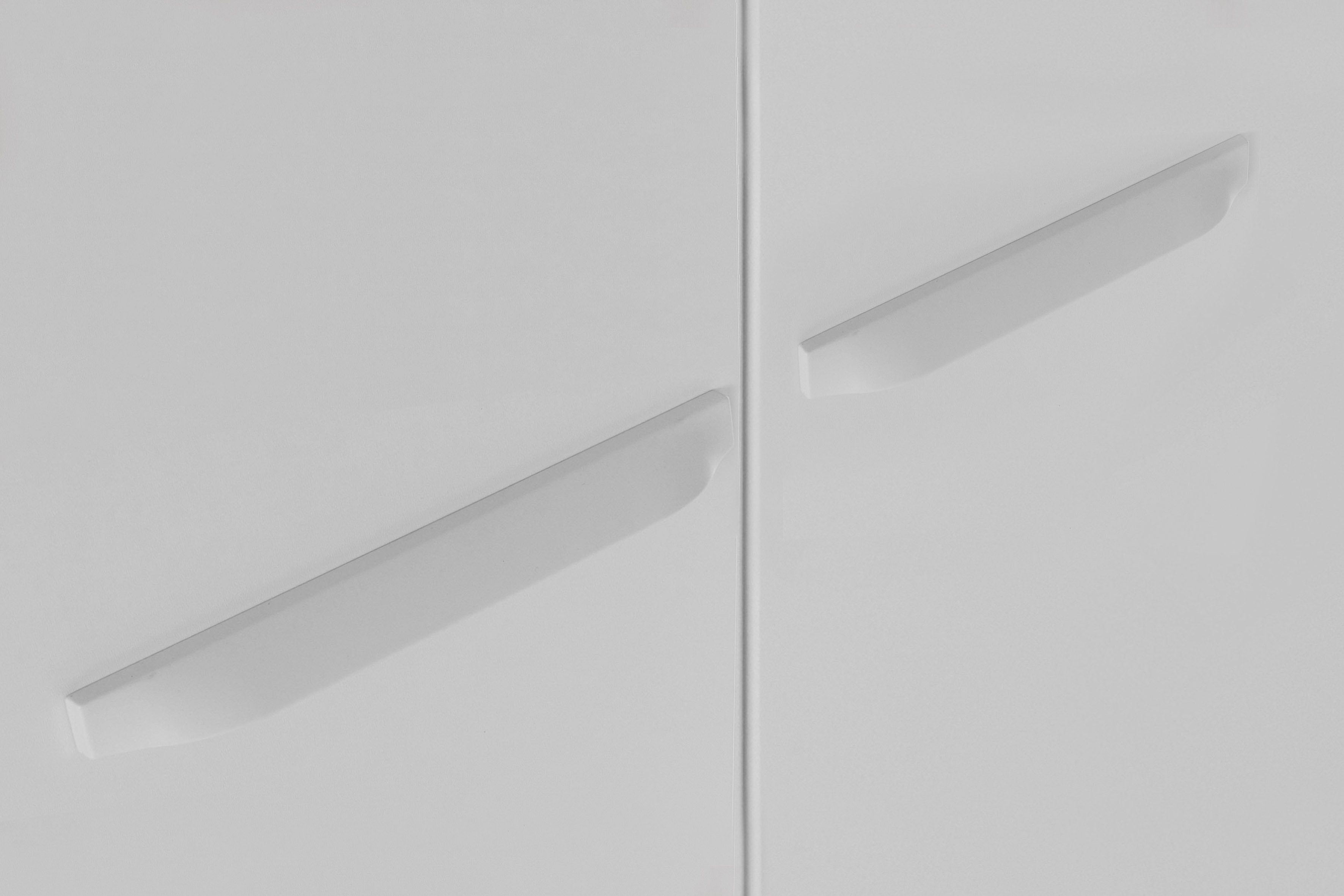 Draaideurkast Kledingkast VANDOR in drie breedtes, hoogte 197 cm, grepen in grijs metallic made in germany