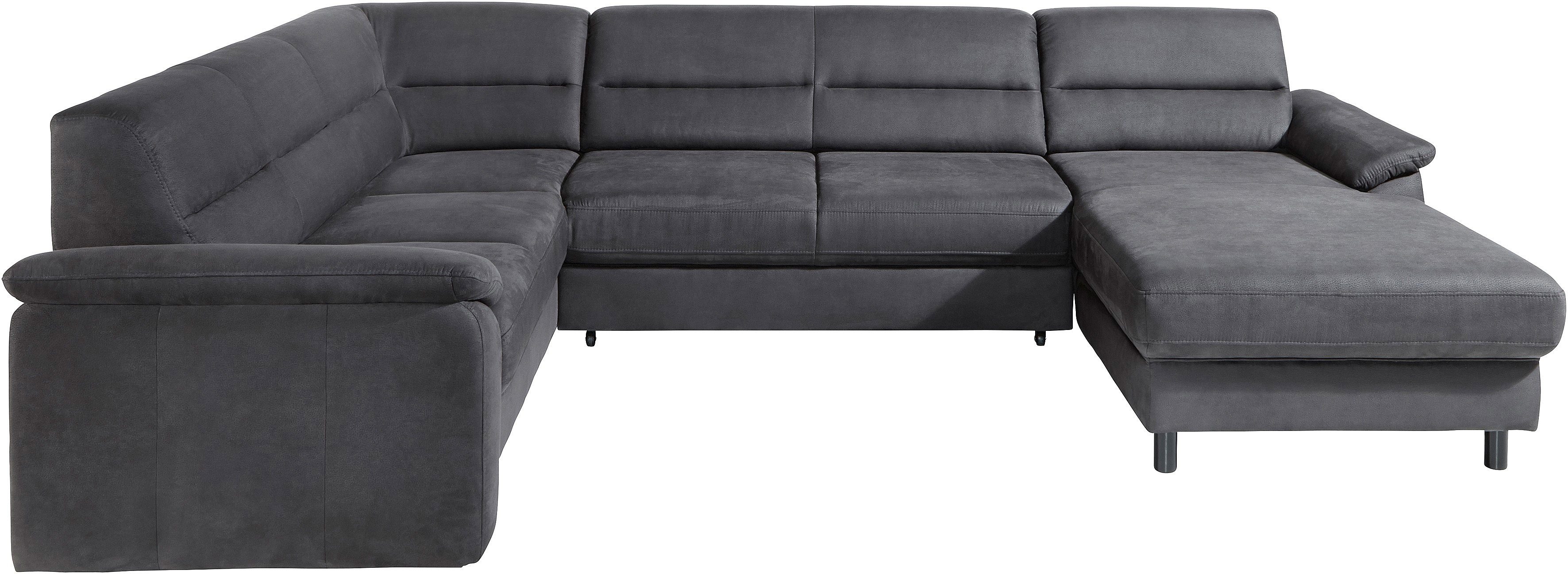 sit&more Zithoek Ascara U-vorm inclusief boxspring/binnenveringsinterieur, naar keuze met slaapfunctie