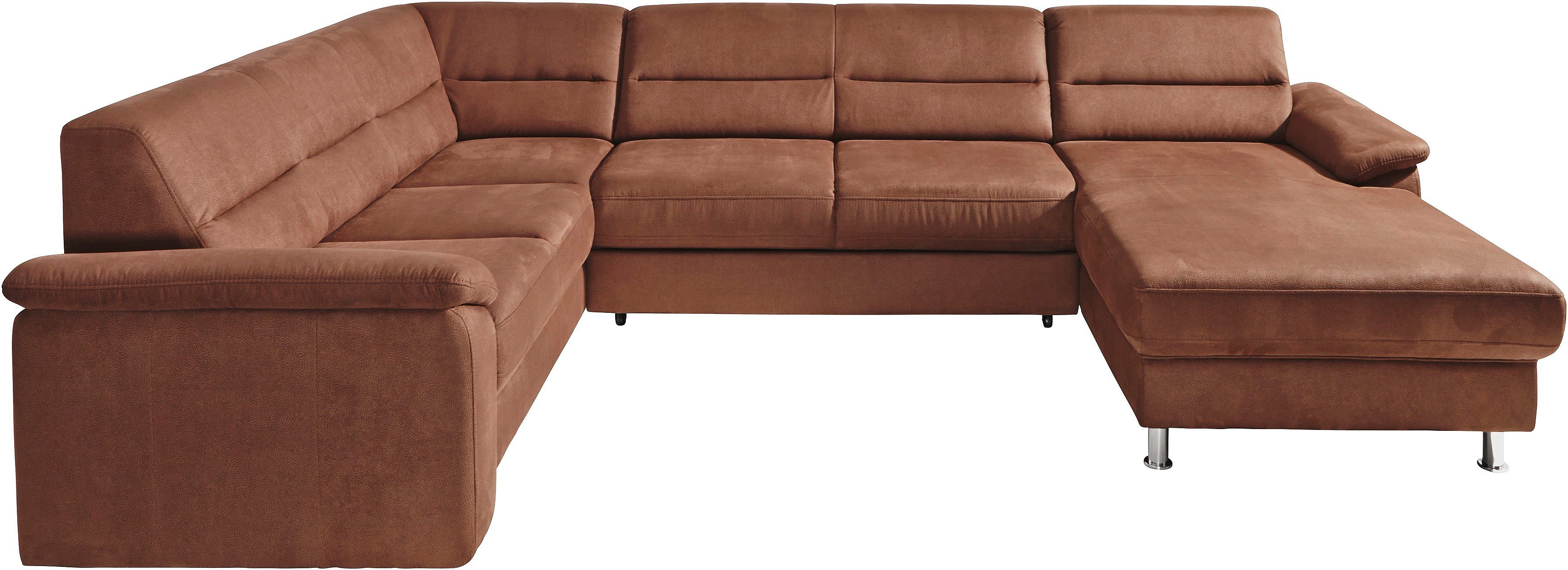 sit&more Zithoek Top Ascara U-vorm inclusief boxspring/binnenveringsinterieur, naar keuze met slaapfunctie