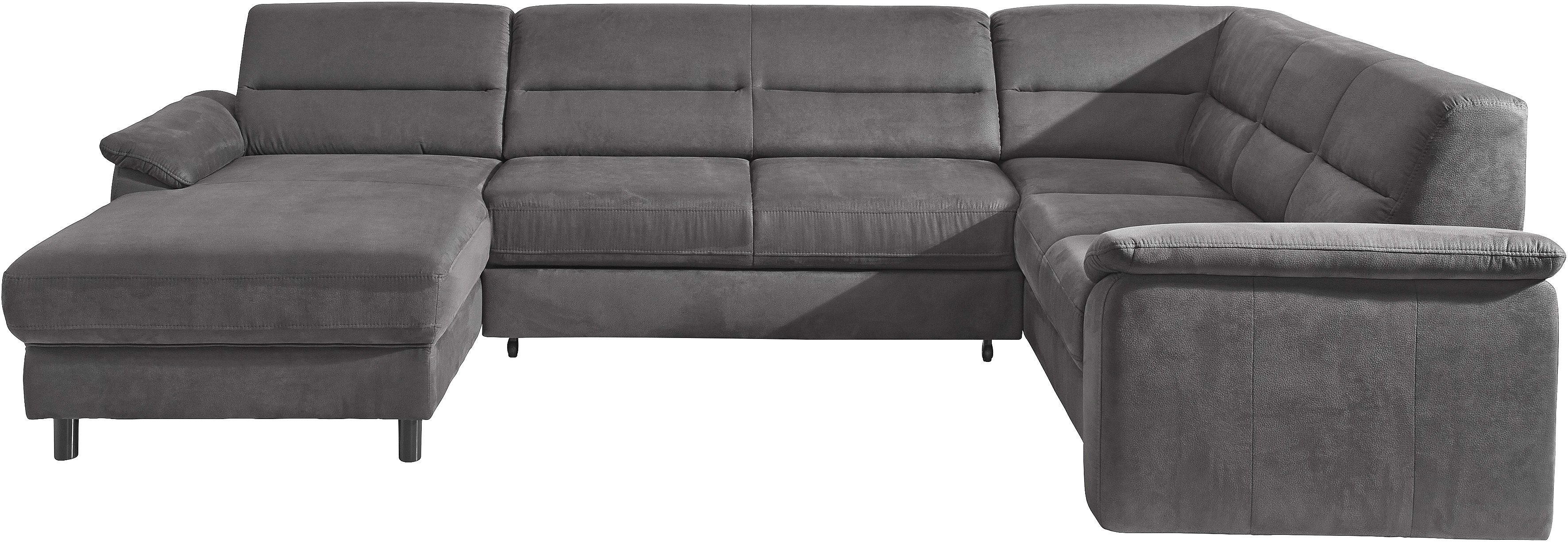 sit&more Zithoek Top Ascara U-vorm inclusief boxspring/binnenveringsinterieur, naar keuze met slaapfunctie