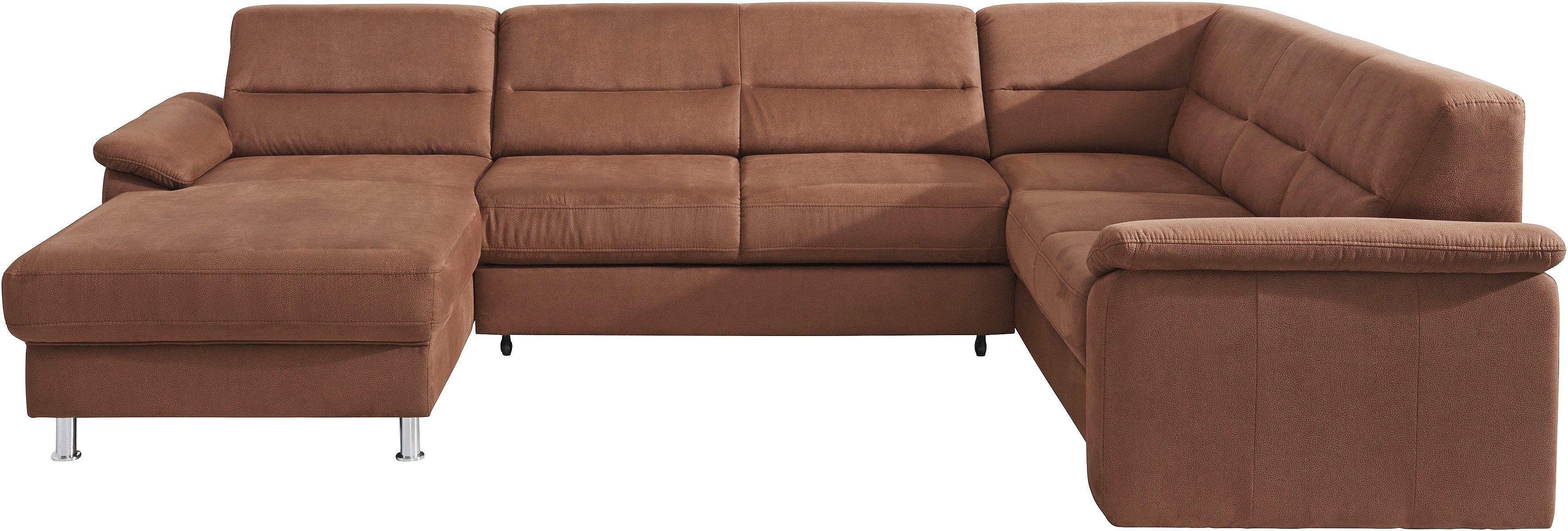 sit&more Zithoek Top Ascara U-vorm inclusief boxspring/binnenveringsinterieur, naar keuze met slaapfunctie