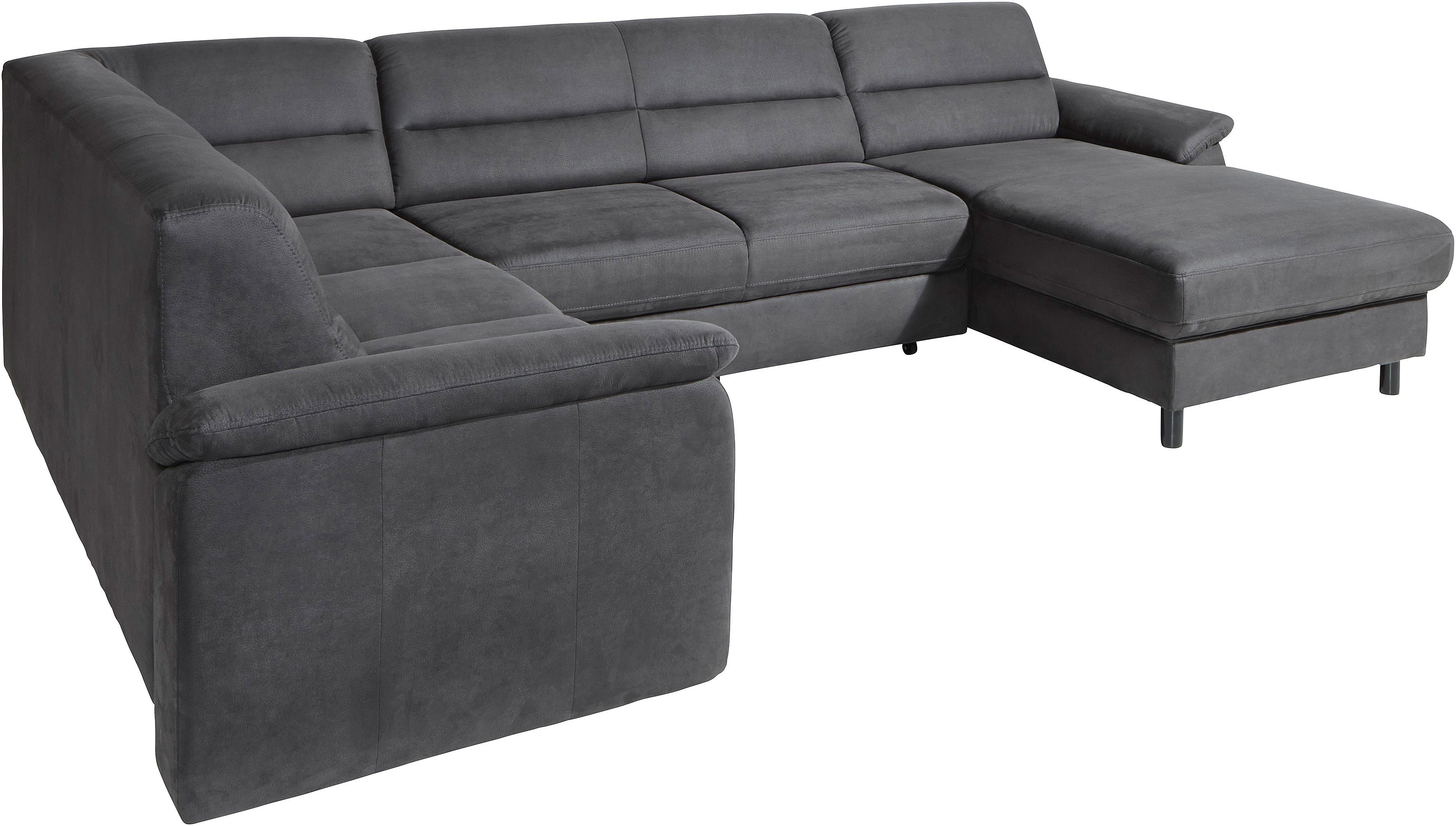 sit&more Zithoek Ascara U-vorm inclusief boxspring/binnenveringsinterieur, naar keuze met slaapfunctie
