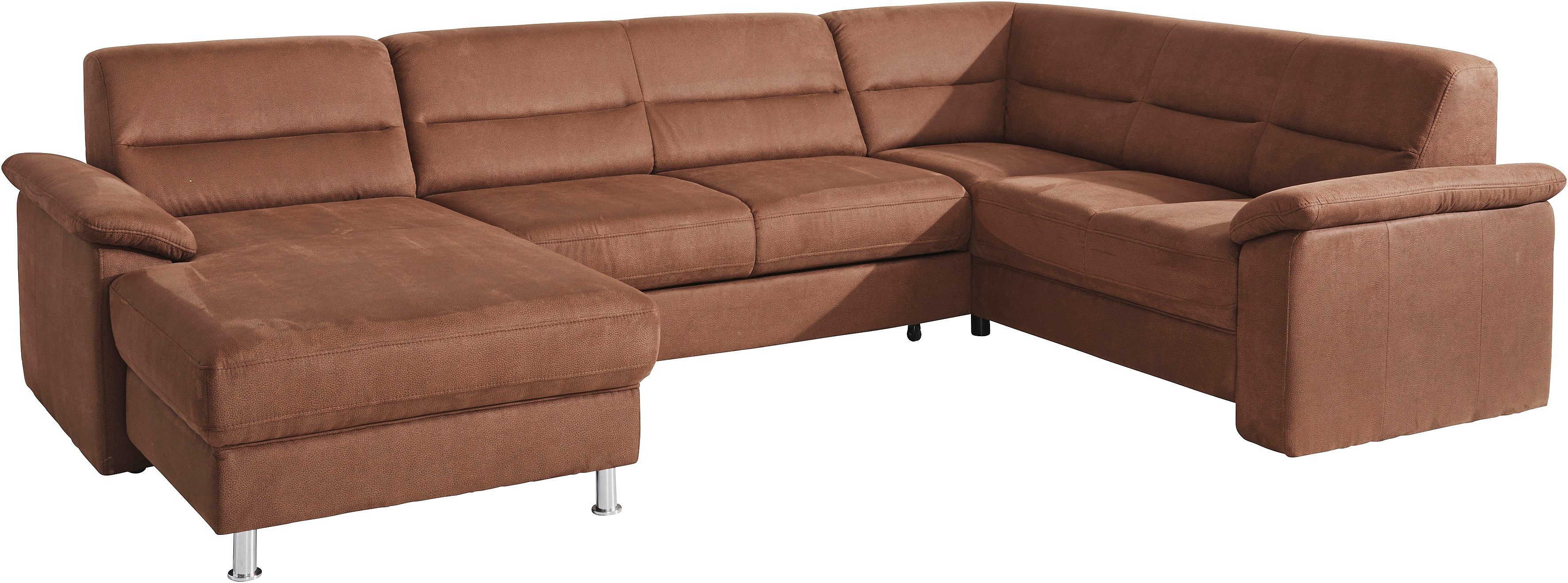 sit&more Zithoek Top Ascara U-vorm inclusief boxspring/binnenveringsinterieur, naar keuze met slaapfunctie