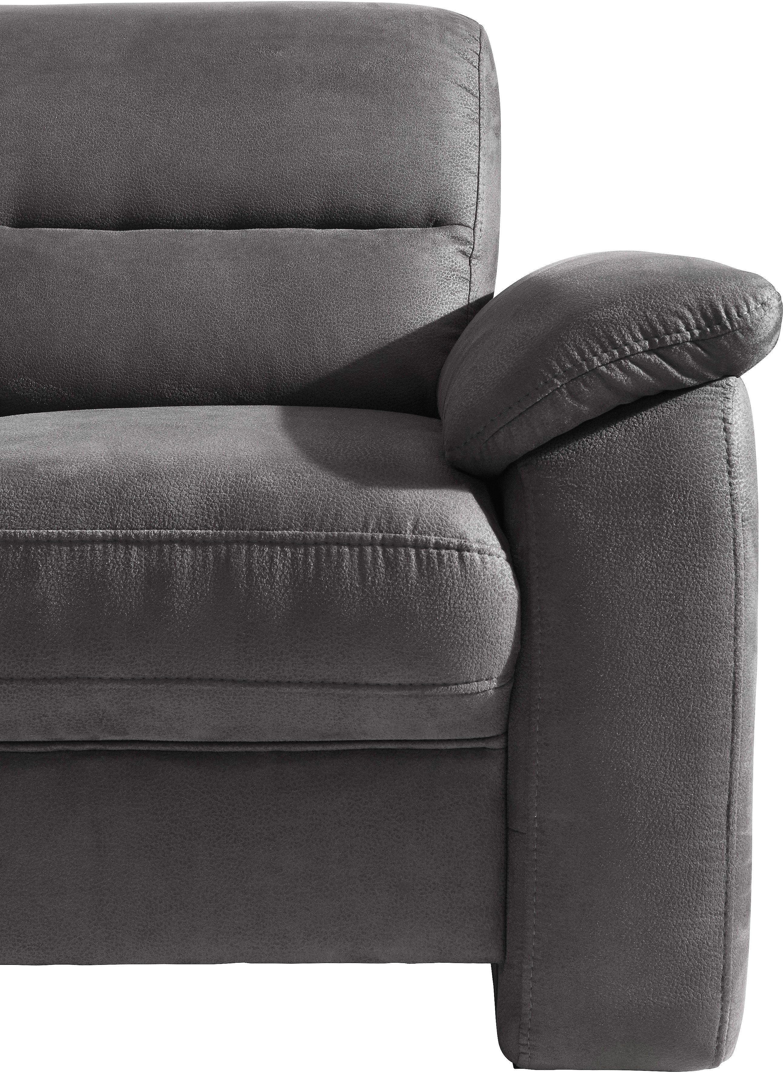 sit&more Zithoek Top Ascara U-vorm inclusief boxspring/binnenveringsinterieur, naar keuze met slaapfunctie