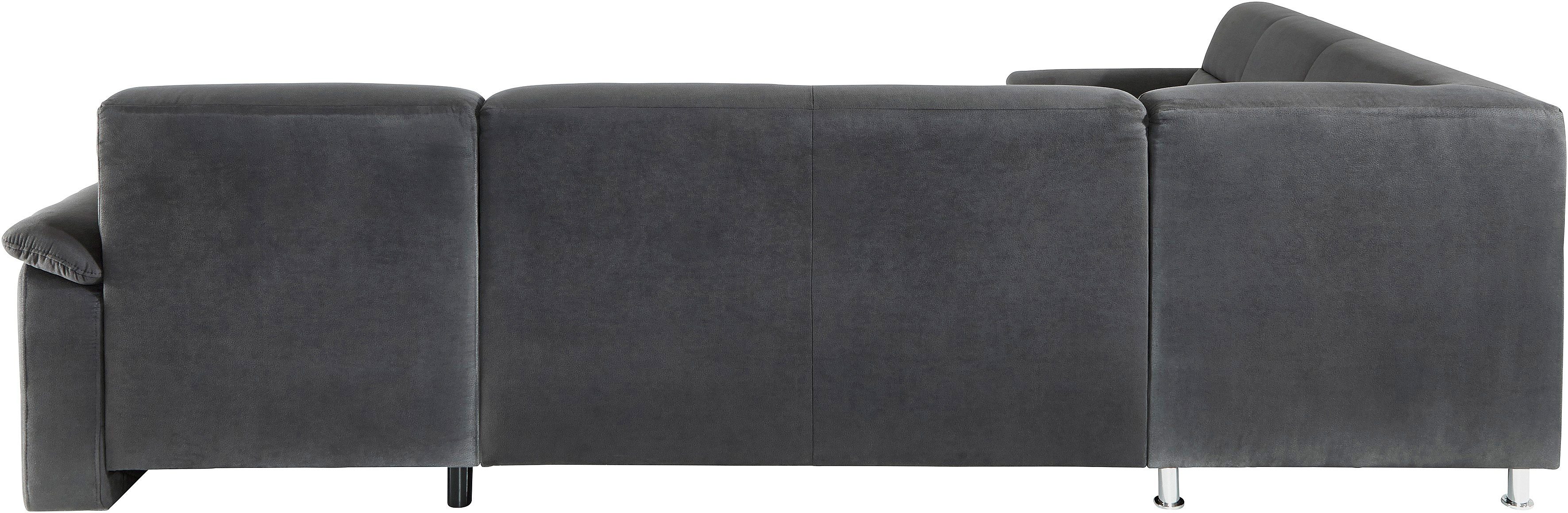 sit&more Zithoek Ascara U-vorm inclusief boxspring/binnenveringsinterieur, naar keuze met slaapfunctie