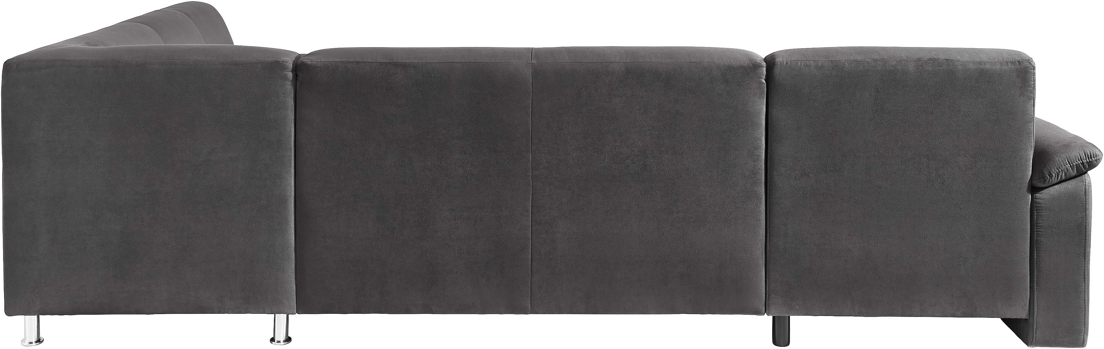 sit&more Zithoek Top Ascara U-vorm inclusief boxspring/binnenveringsinterieur, naar keuze met slaapfunctie