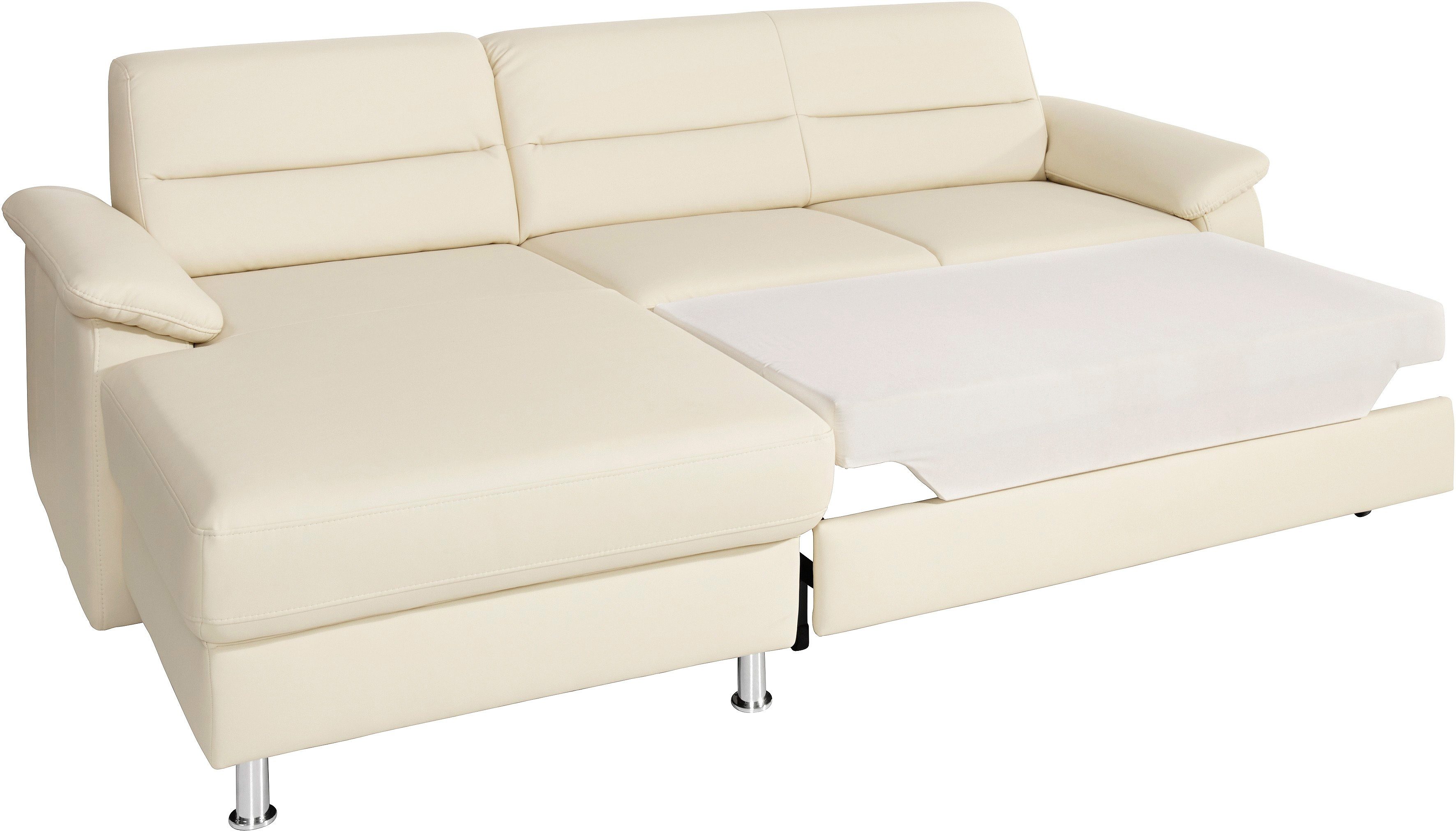 sit&more Hoekbank Ascara L-vorm inclusief boxspring/binnenveringsinterieur, naar keuze met slaapfunctie