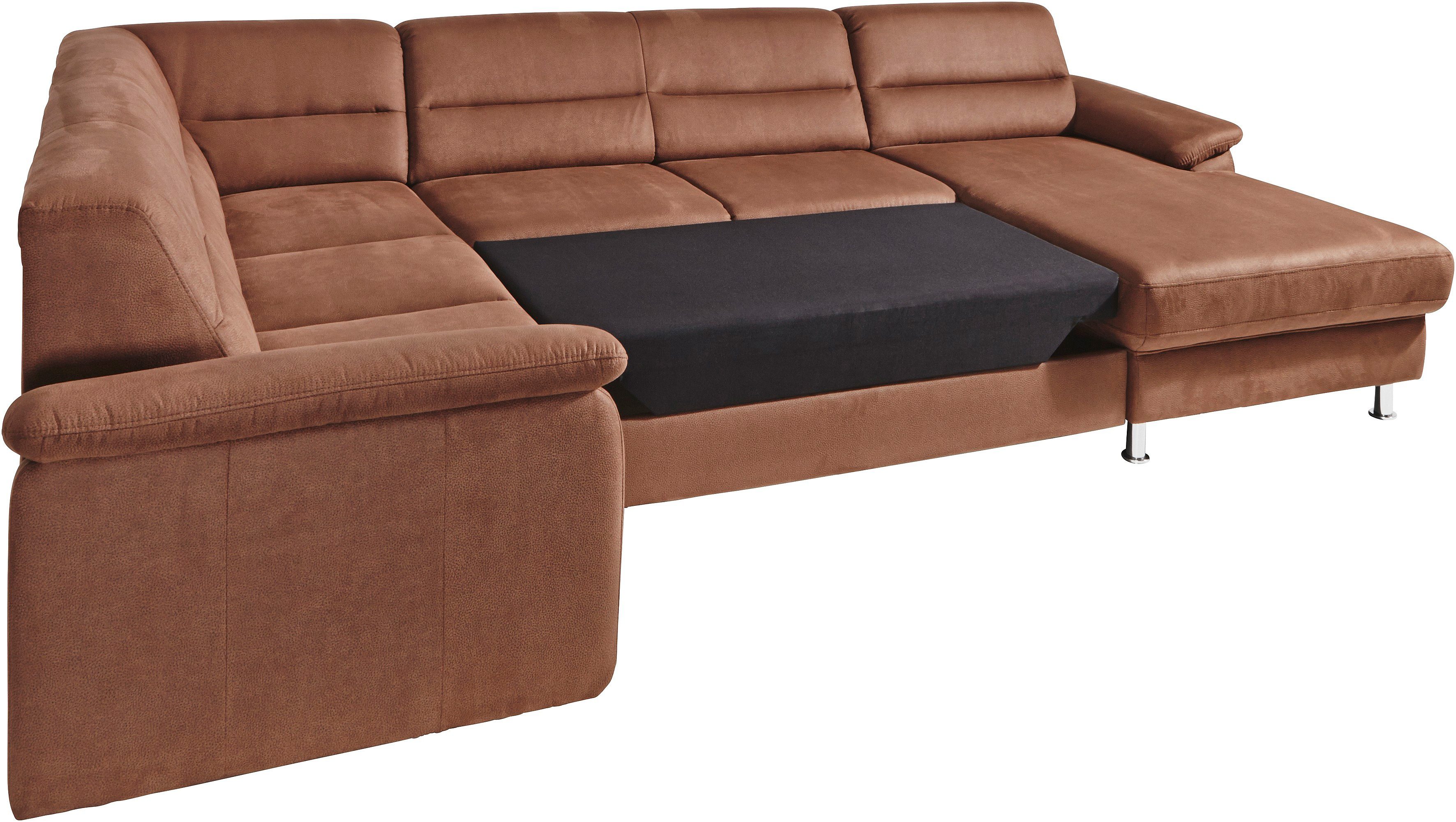 sit&more Zithoek Top Ascara U-vorm inclusief boxspring/binnenveringsinterieur, naar keuze met slaapfunctie