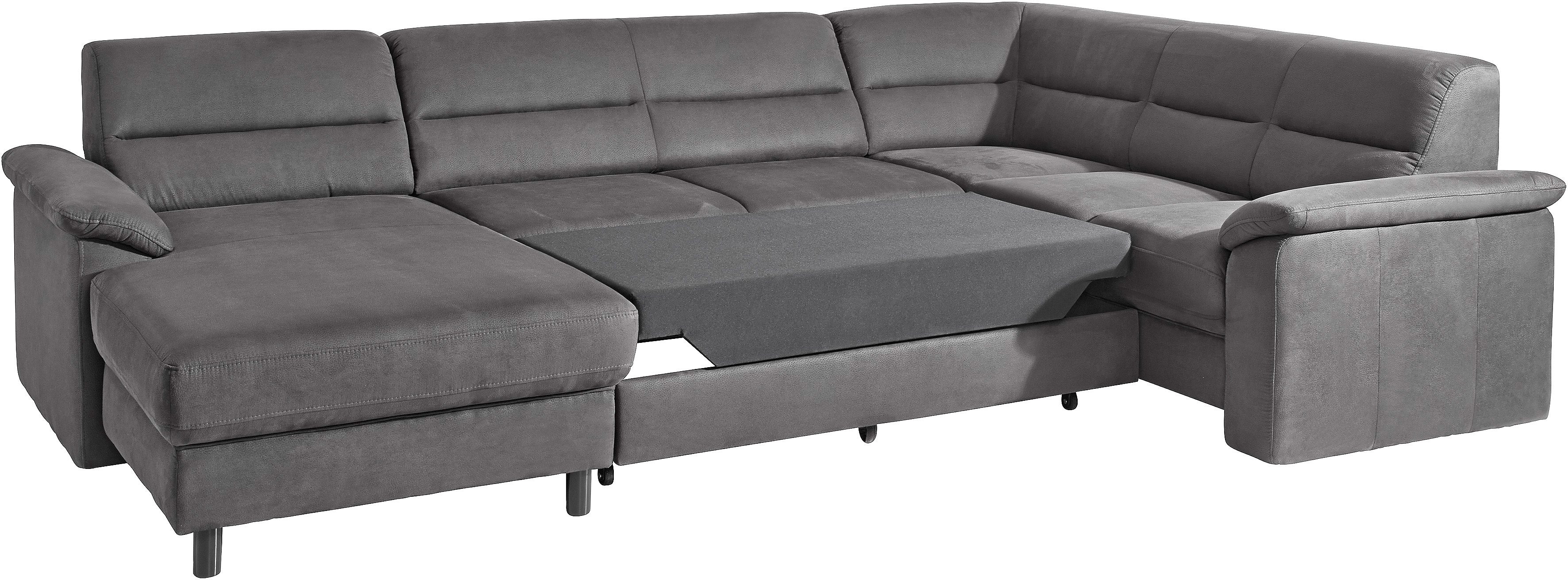 sit&more Zithoek Top Ascara U-vorm inclusief boxspring/binnenveringsinterieur, naar keuze met slaapfunctie