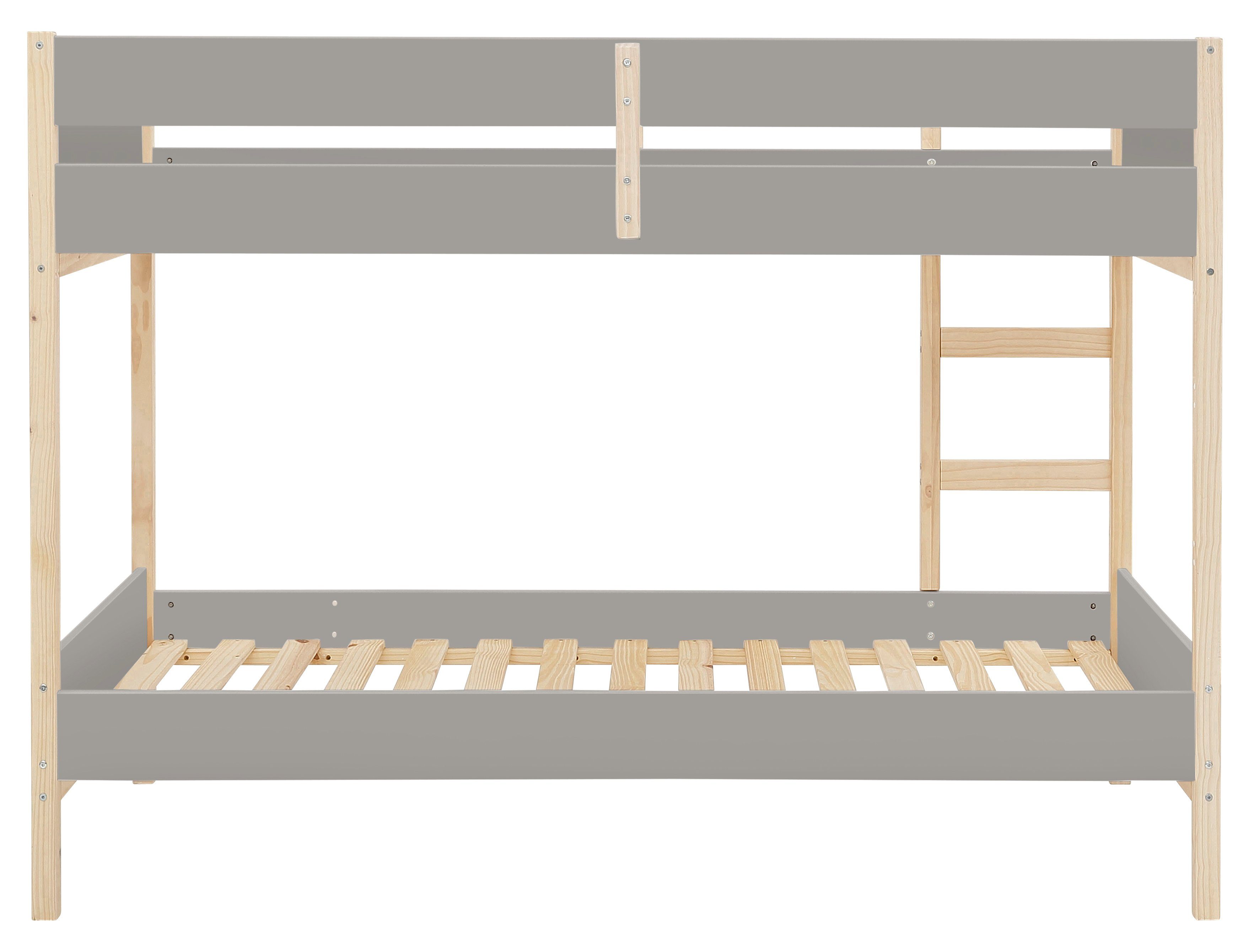 Lüttenhütt Stapelbed Janne Grenenhout, stapelbed, inclusief houten ladder, ligoppervlak 90x200 cm