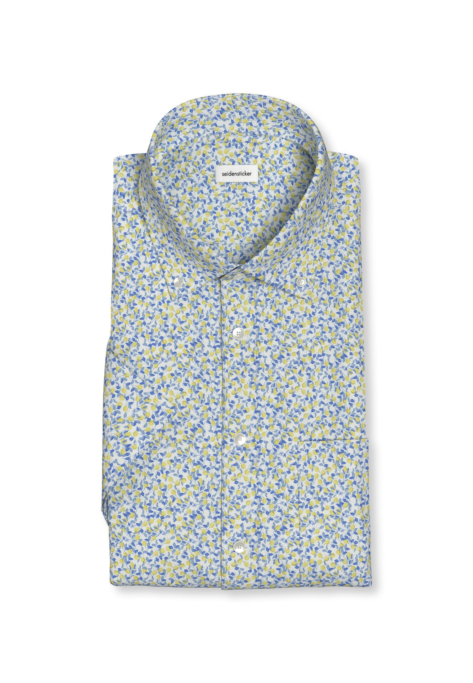 seidensticker Businessoverhemd Regular 1/2 Button-down kraag print