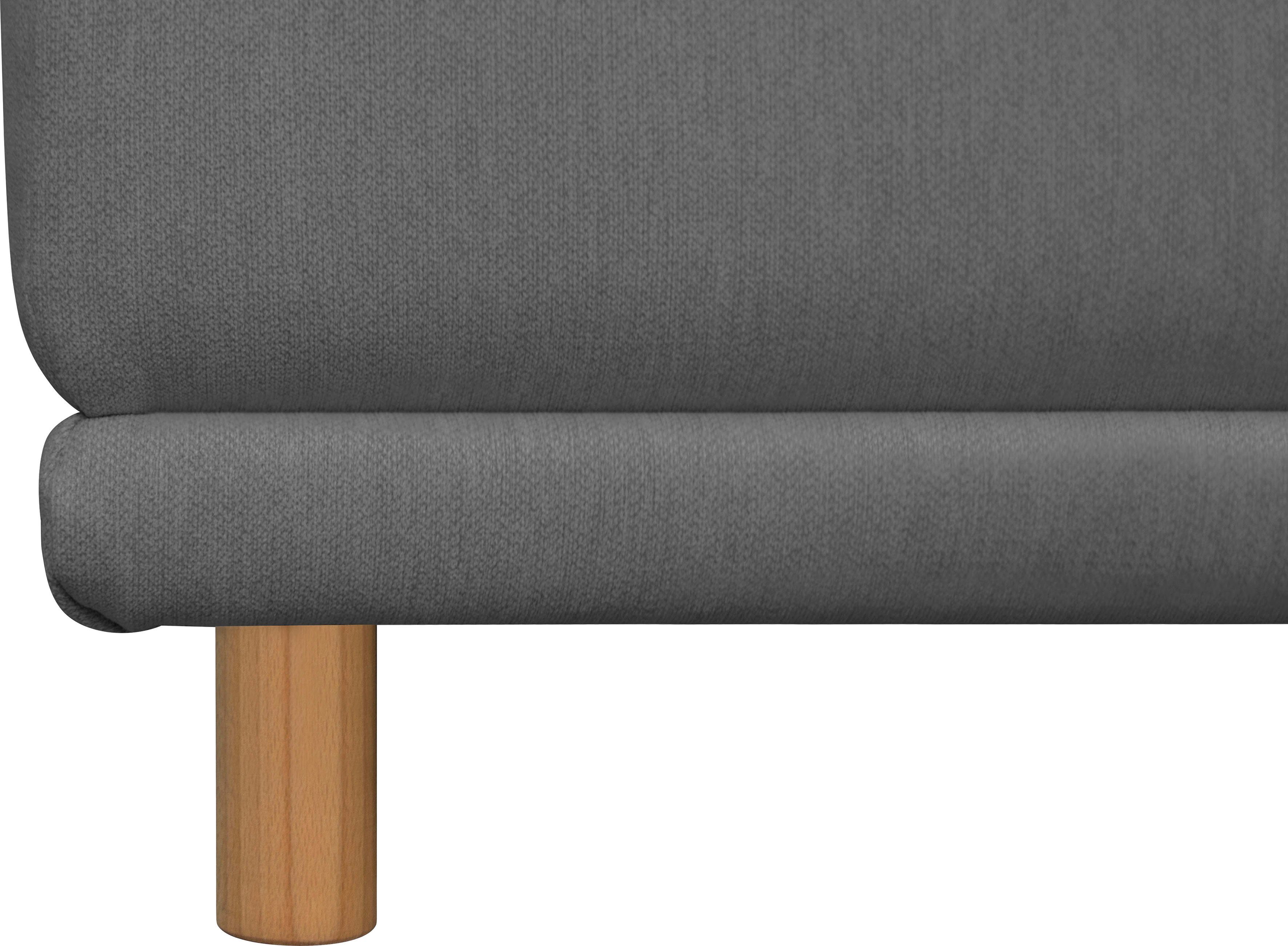 andas Hoekbank Maroon L-vorm in een scandinavisch design, met losse kussens