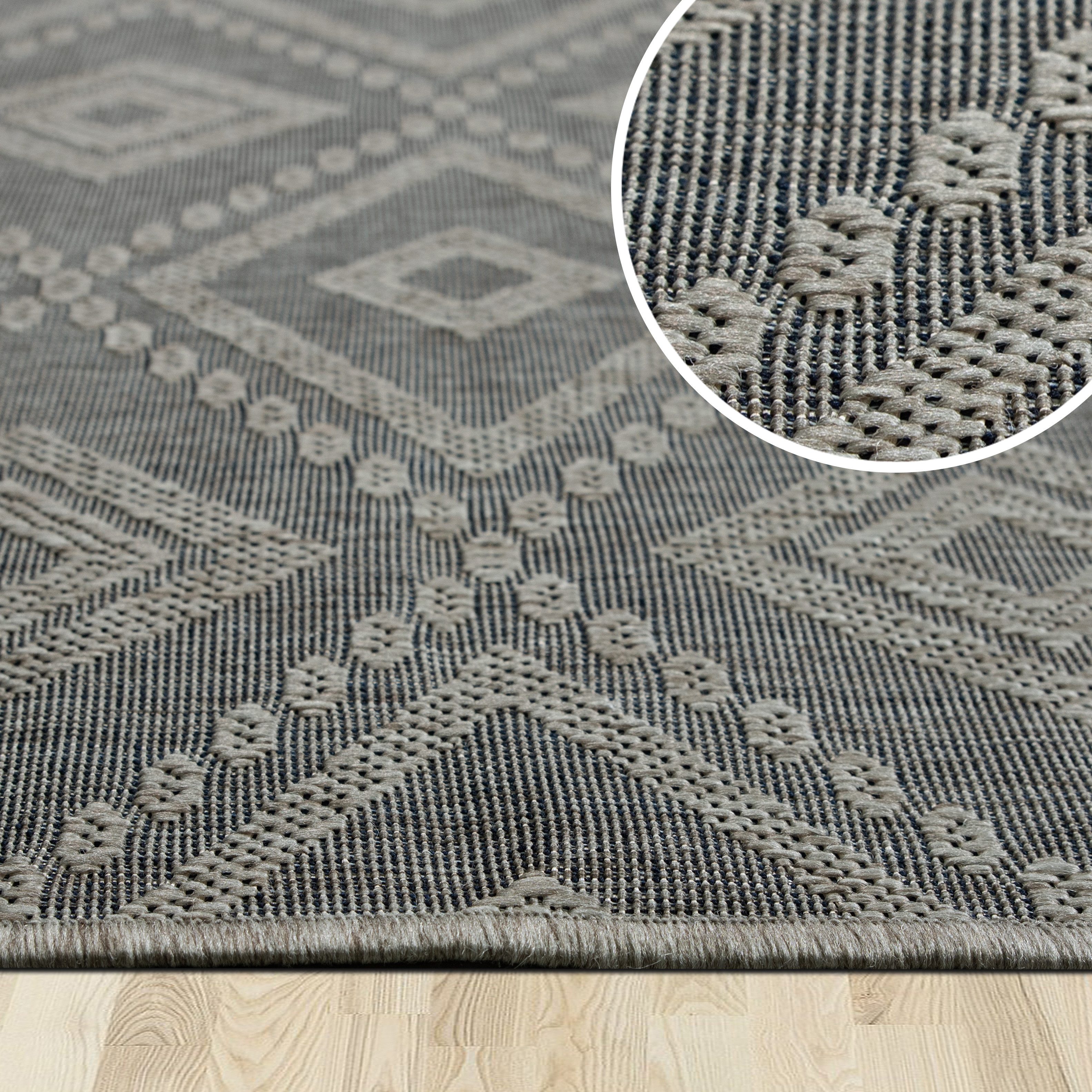 my home Vloerkleed Toronto is ook als loper verkrijgbaar Geschikt voor binnen en buiten, sisal-look, weerbestendig & uv-bestendig, boho
