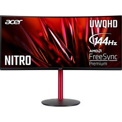 acer curved-gaming-monitor nitro xz342cup, 86,4 cm - 34 ", uwqhd zwart