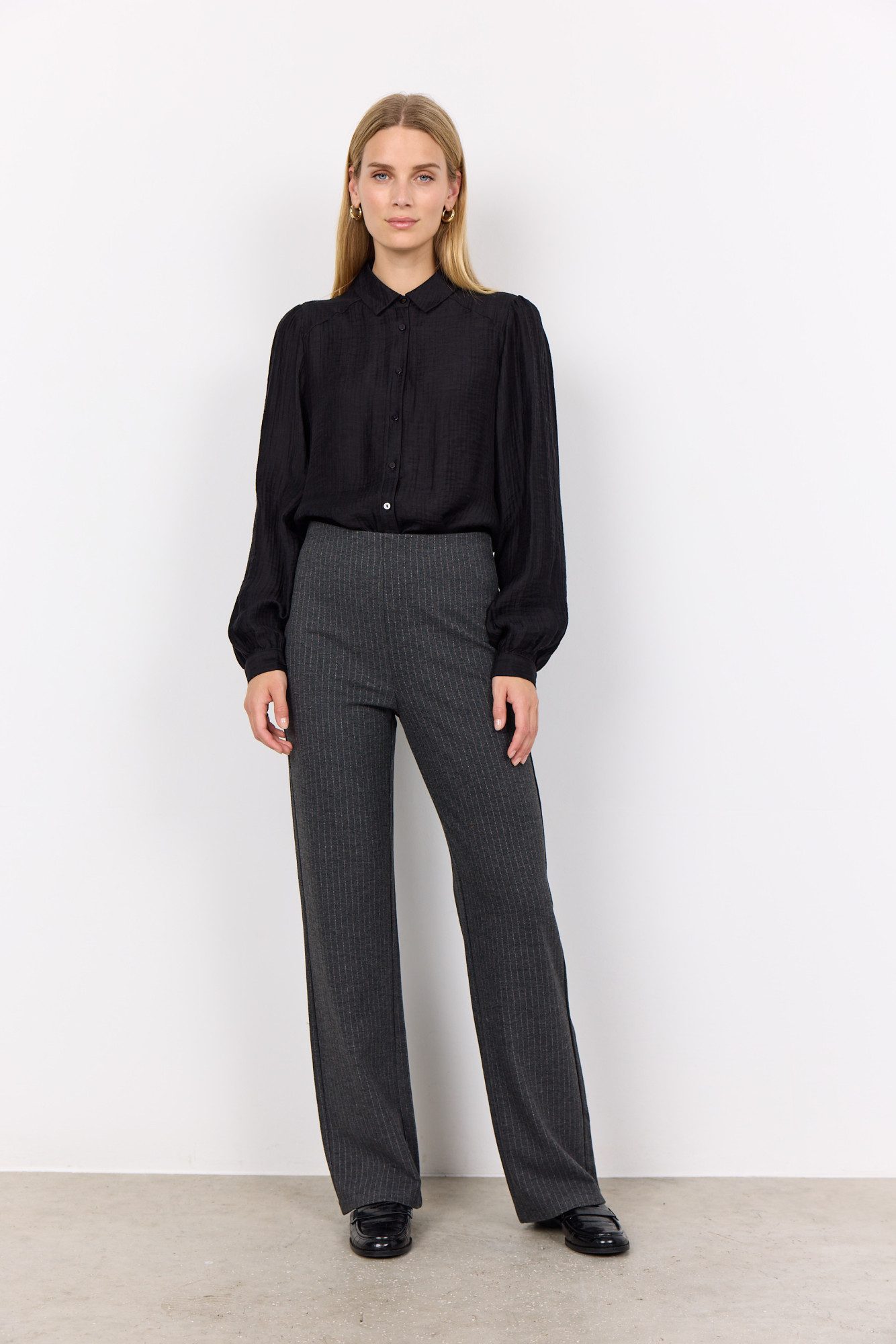 soyaconcept Pantalon SC-IVA 2 dames pantalons maat M grijs