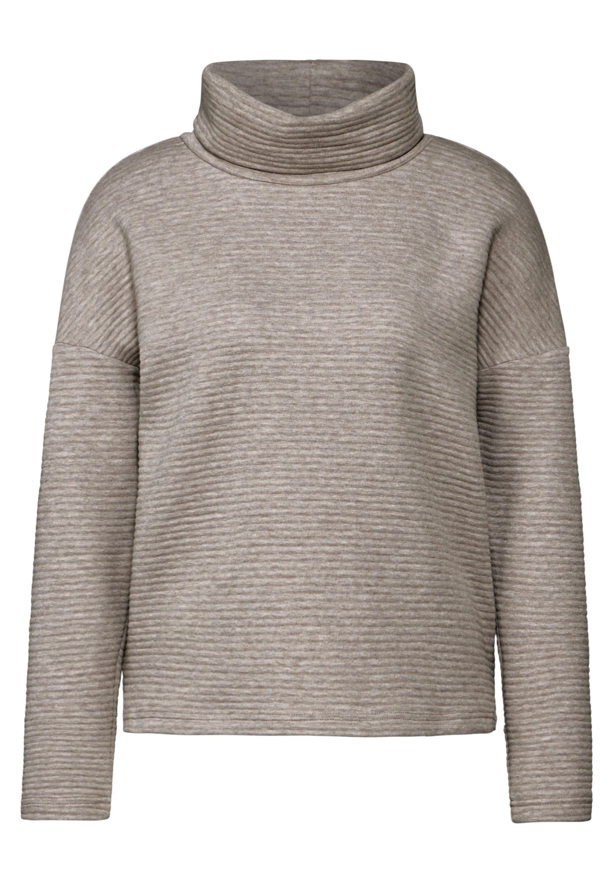STREET ONE Shirt met lange mouwen in structuuroptica