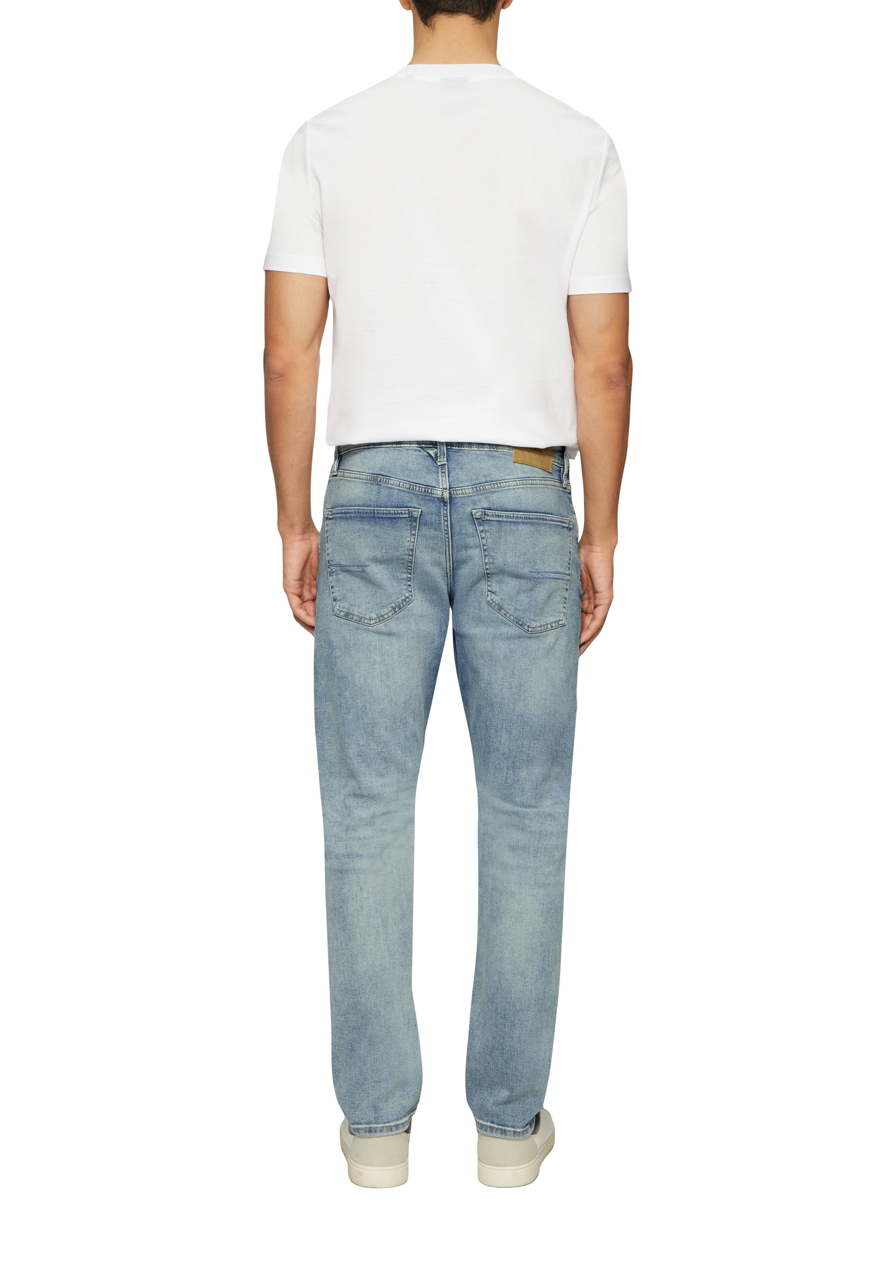 s.Oliver Slim fit jeans in middenblauwe wassing
