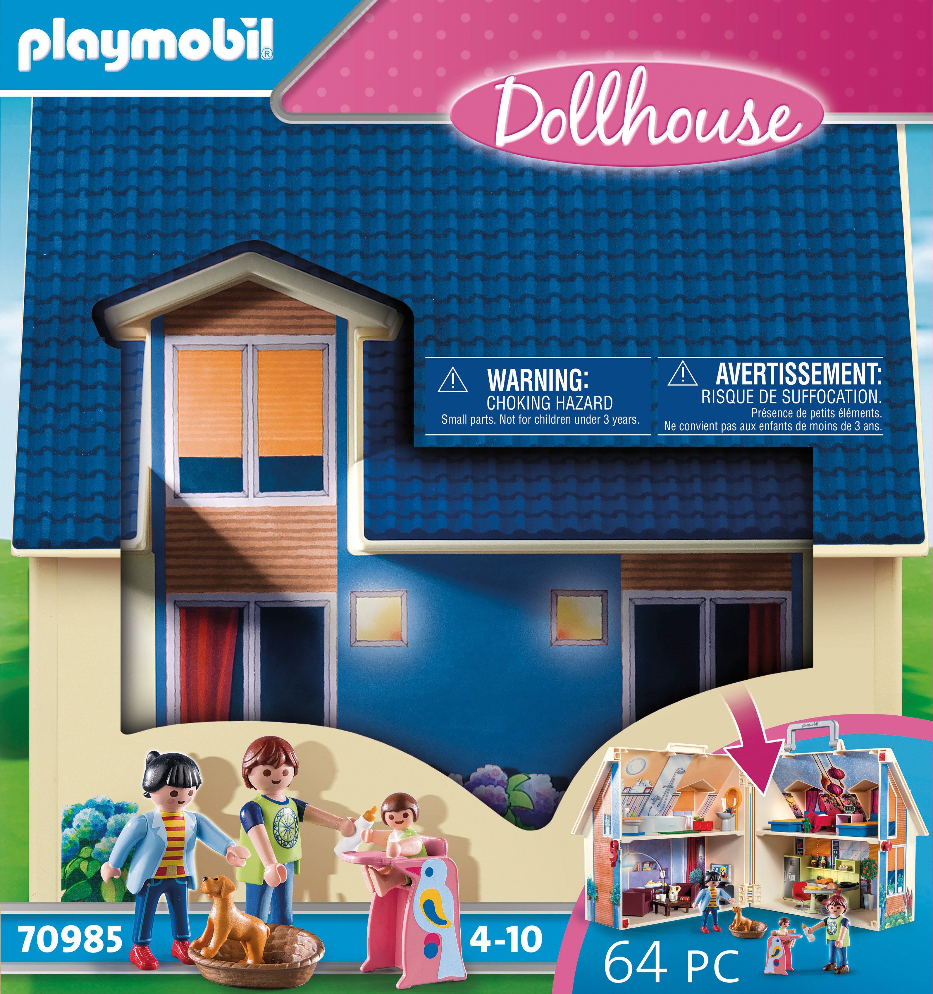 Playmobil® Constructie-speelset Meeneem poppenhuis (70985), Dollhouse (64-delig)