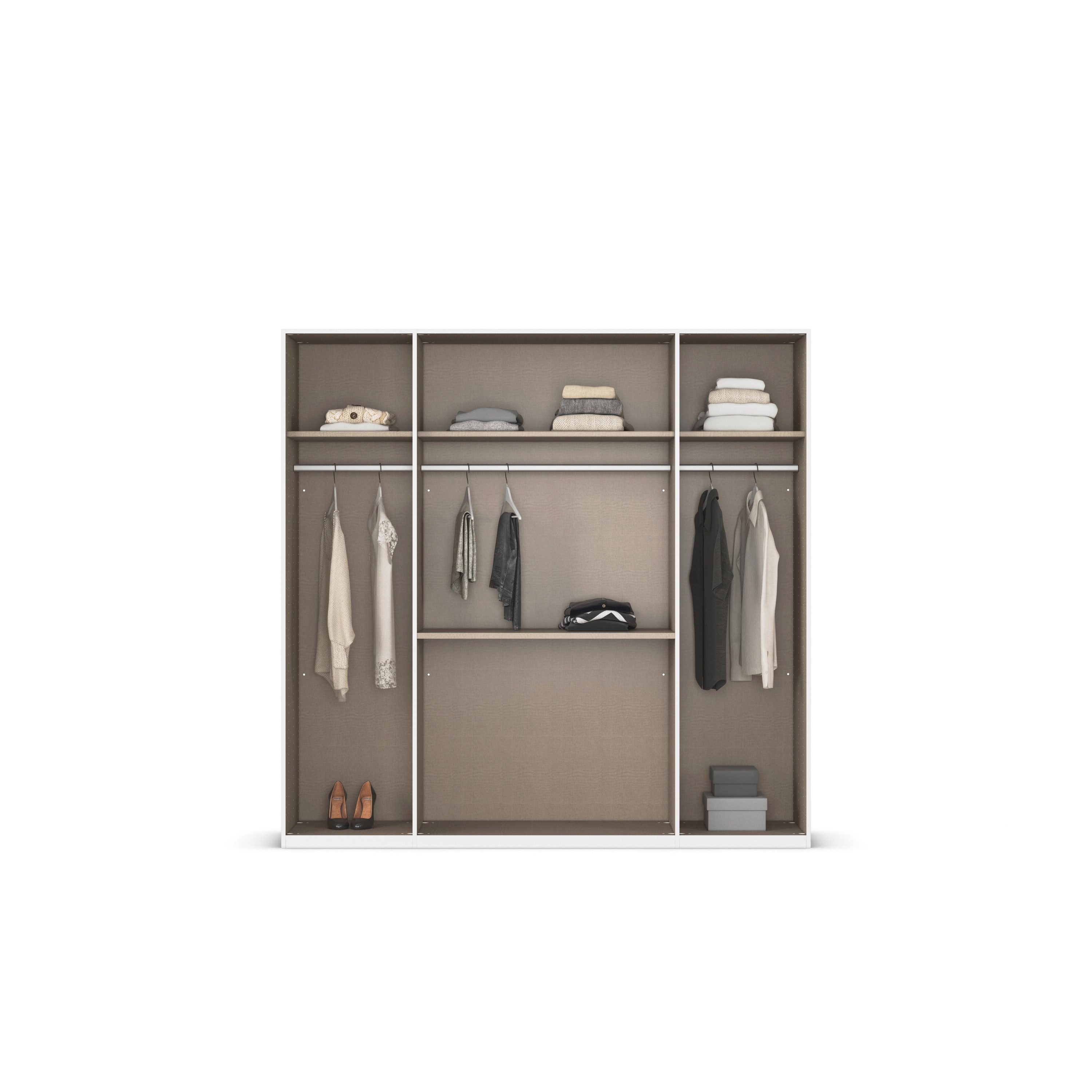 rauch Draaideurkast Kledingkast Kast Garderobe Slaapkamerkast EVELYN in elegante stijl met lades 3 breedtes en 2 hoogtes made in germany