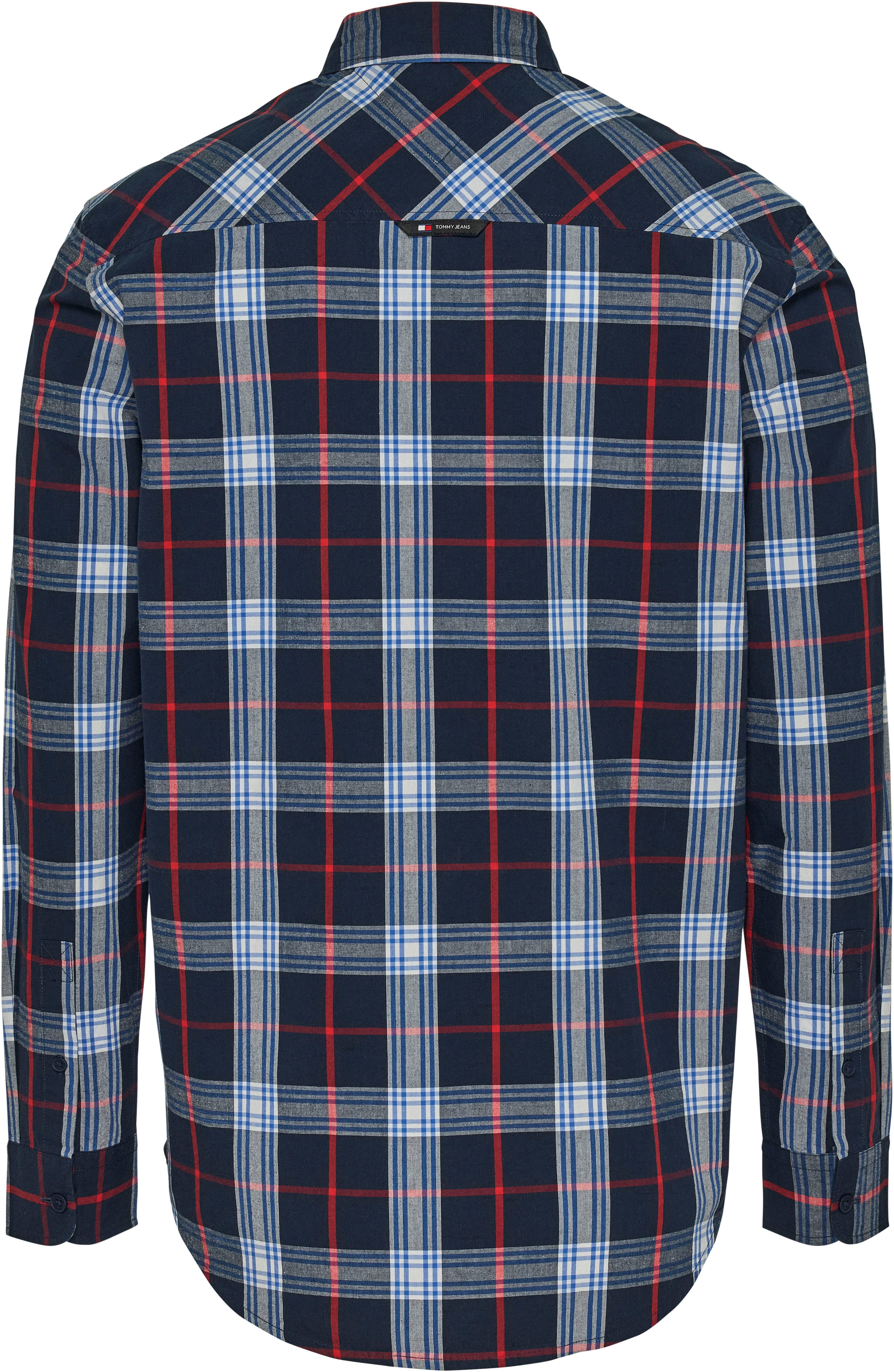 TOMMY JEANS Overhemd met lange mouwen TJM REG POPLIN CHECK SHIRT