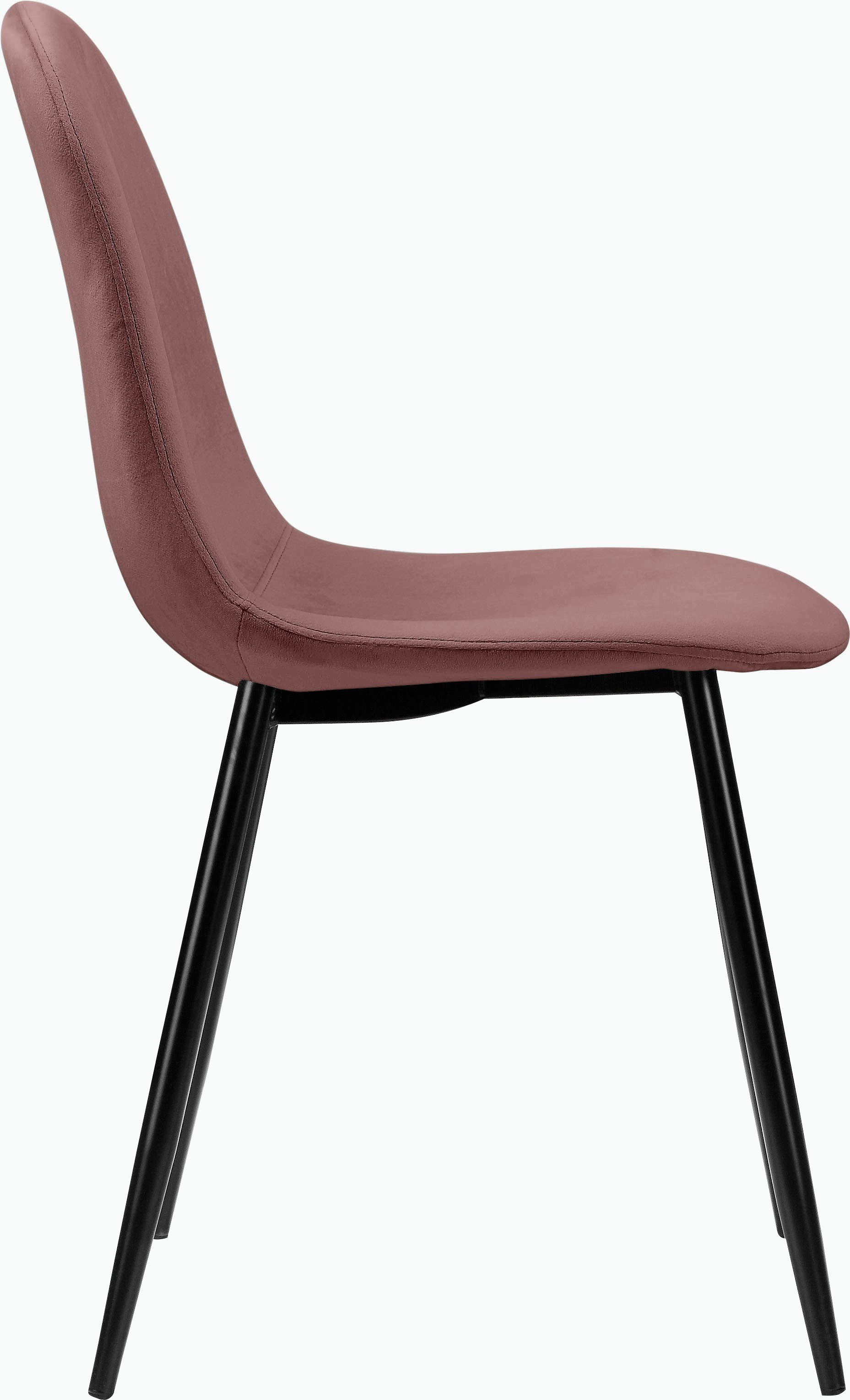 Leonique Eethoek Eadwine, TOPSELLER! Tafel plus 4 stoelen, zitgroep bestaande uit eettafel 160 cm en 4 eetkamerstoelen, gestoffeerde stoelen (set, 5-delig)