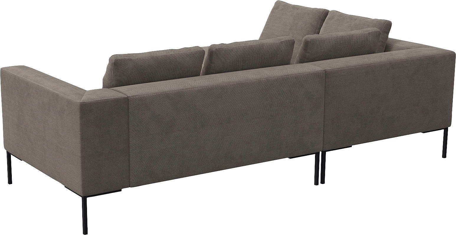 FLEXLUX Hoekbank Loano, super comfortabel zitcomfort door koudschuim in de zitting, L-vorm