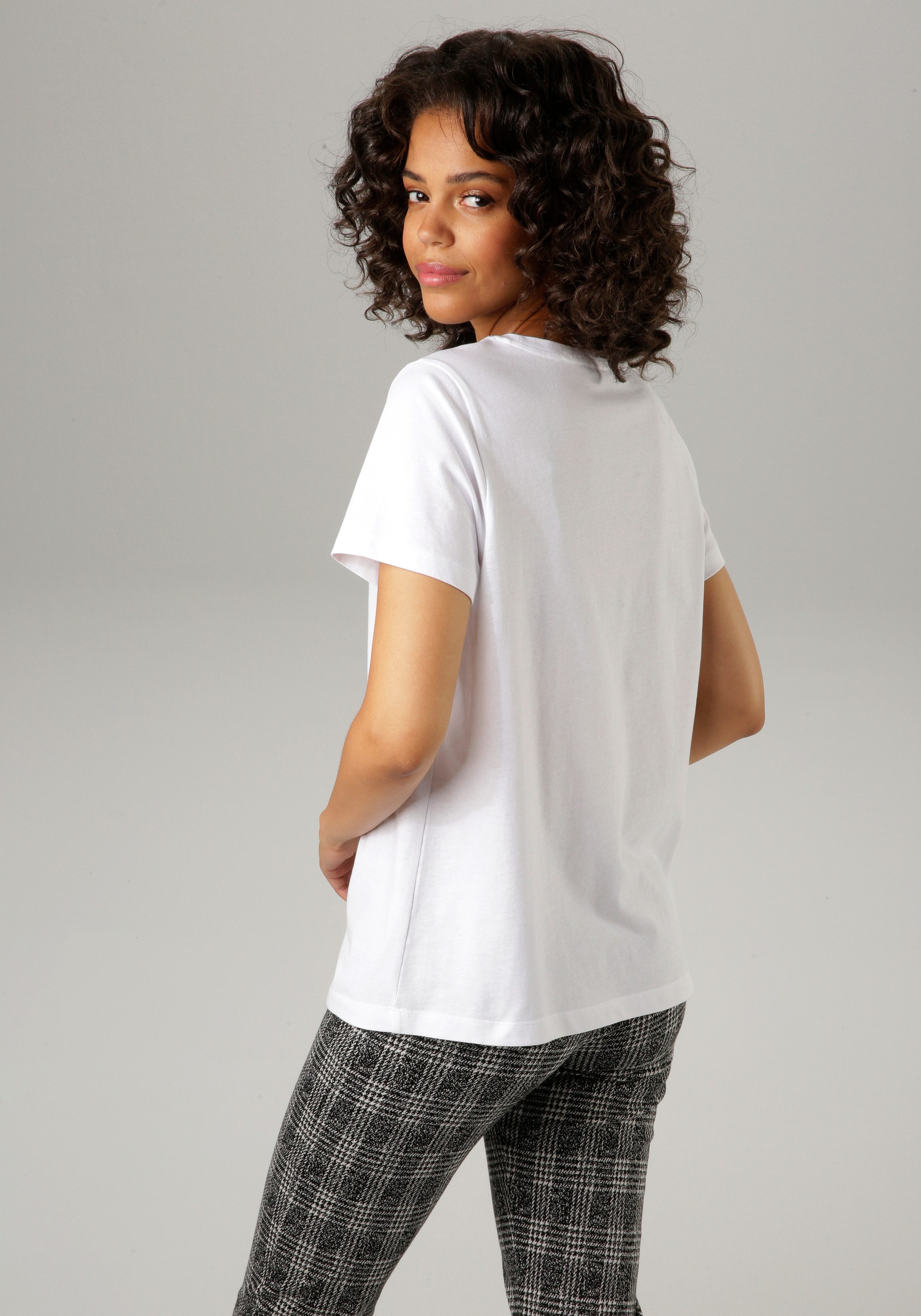 Aniston CASUAL T-shirt met aniston-opdruk