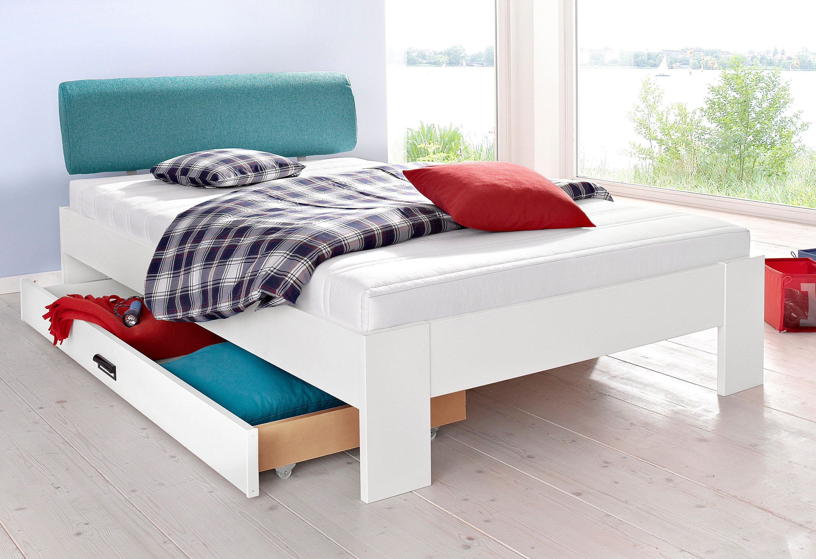 Matraflex Matraflex futonbed met een zacht bekleed hoofdbord