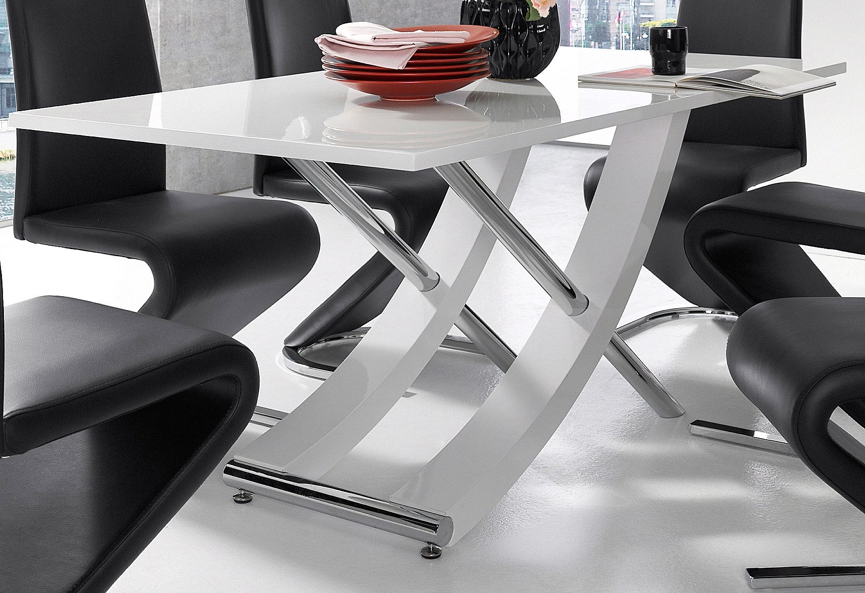 INOSIGN Eettafel Kaleo, TOPSELLER! Breedte 160 cm, modern ontwerp, stabiel, hoogglans