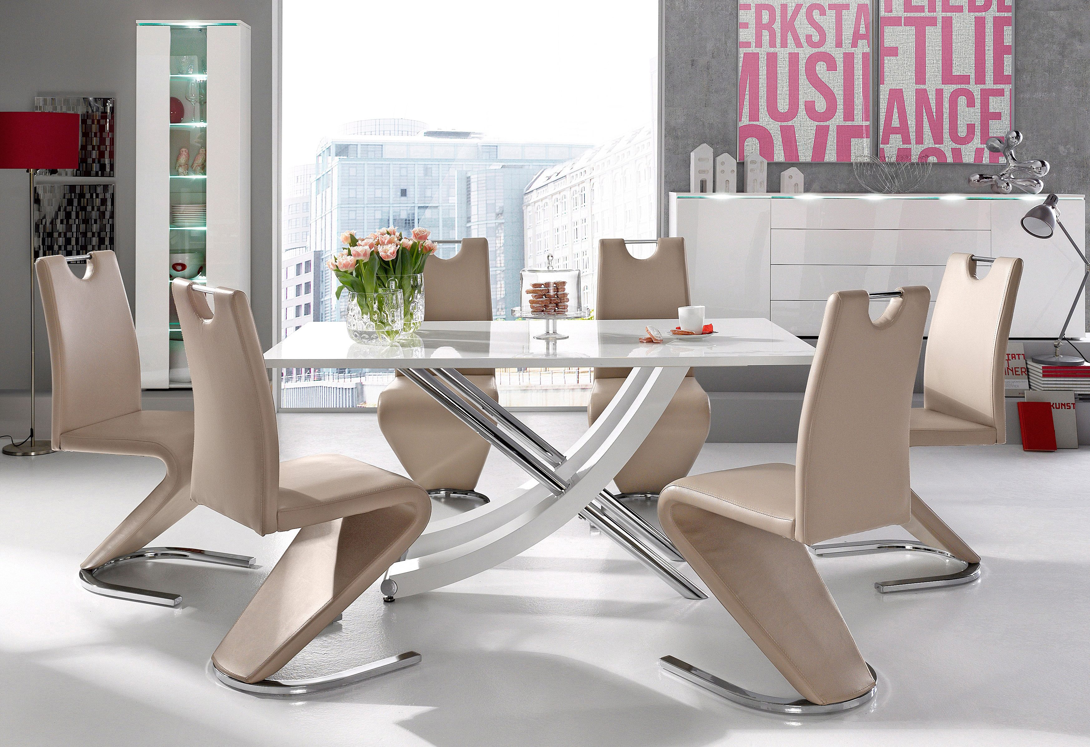 INOSIGN Eettafel Kaleo, TOPSELLER! Breedte 160 cm, modern ontwerp, stabiel, hoogglans