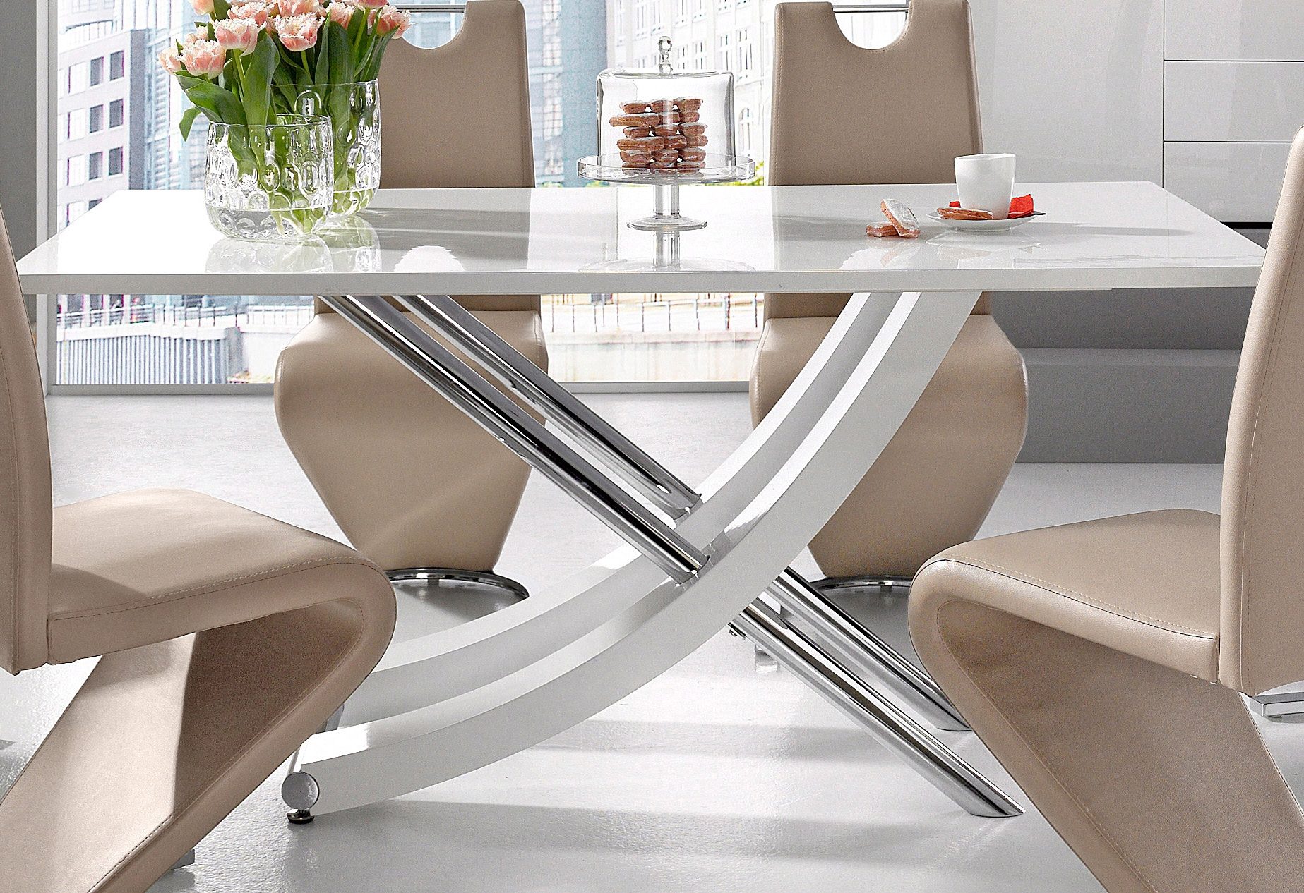 INOSIGN Eettafel Kaleo, TOPSELLER! Breedte 160 cm, modern ontwerp, stabiel, hoogglans