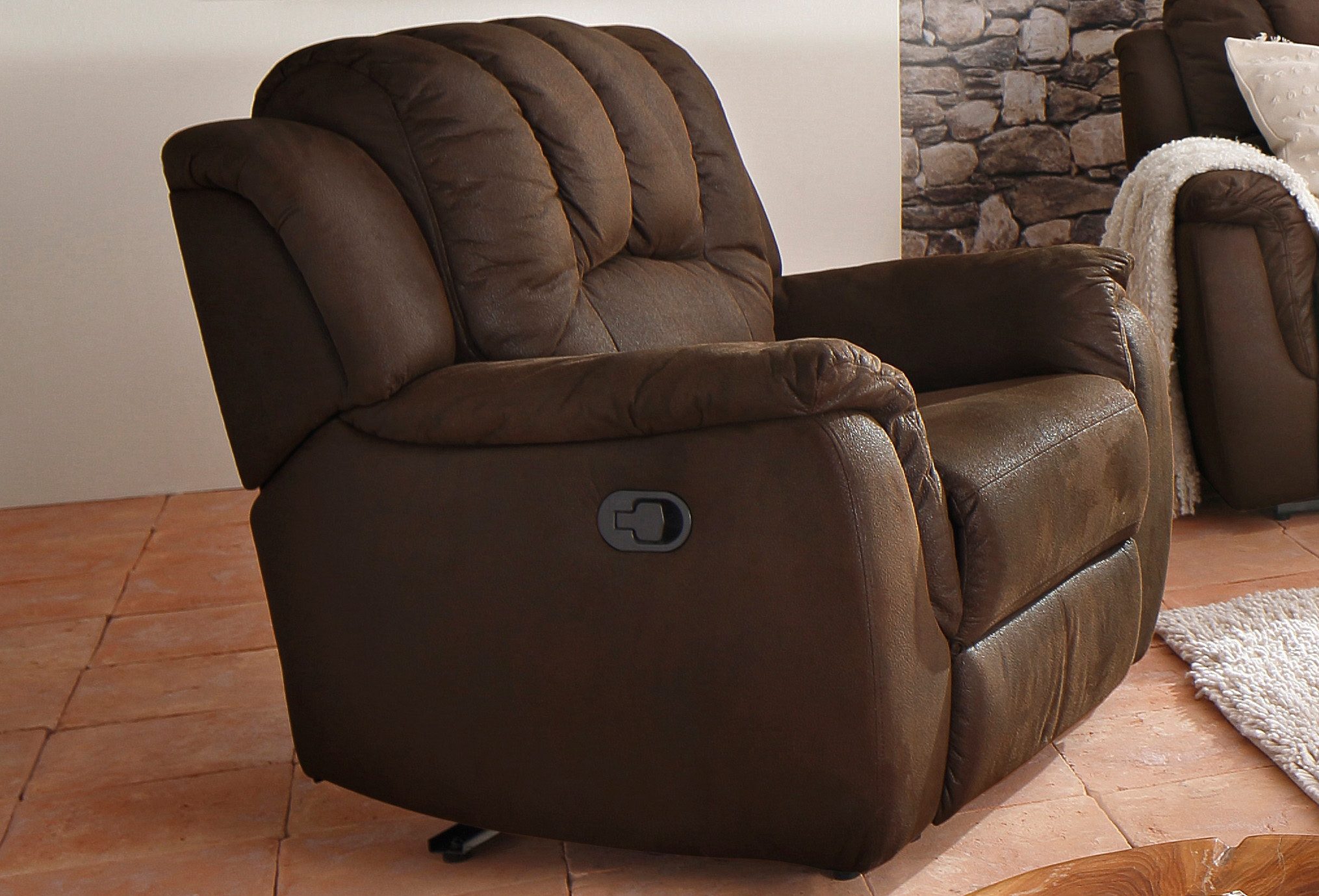 Home affaire XXL-fauteuil Markus met royale relaxfunctie, met binnenvering, hoge belastbaarheid (set)