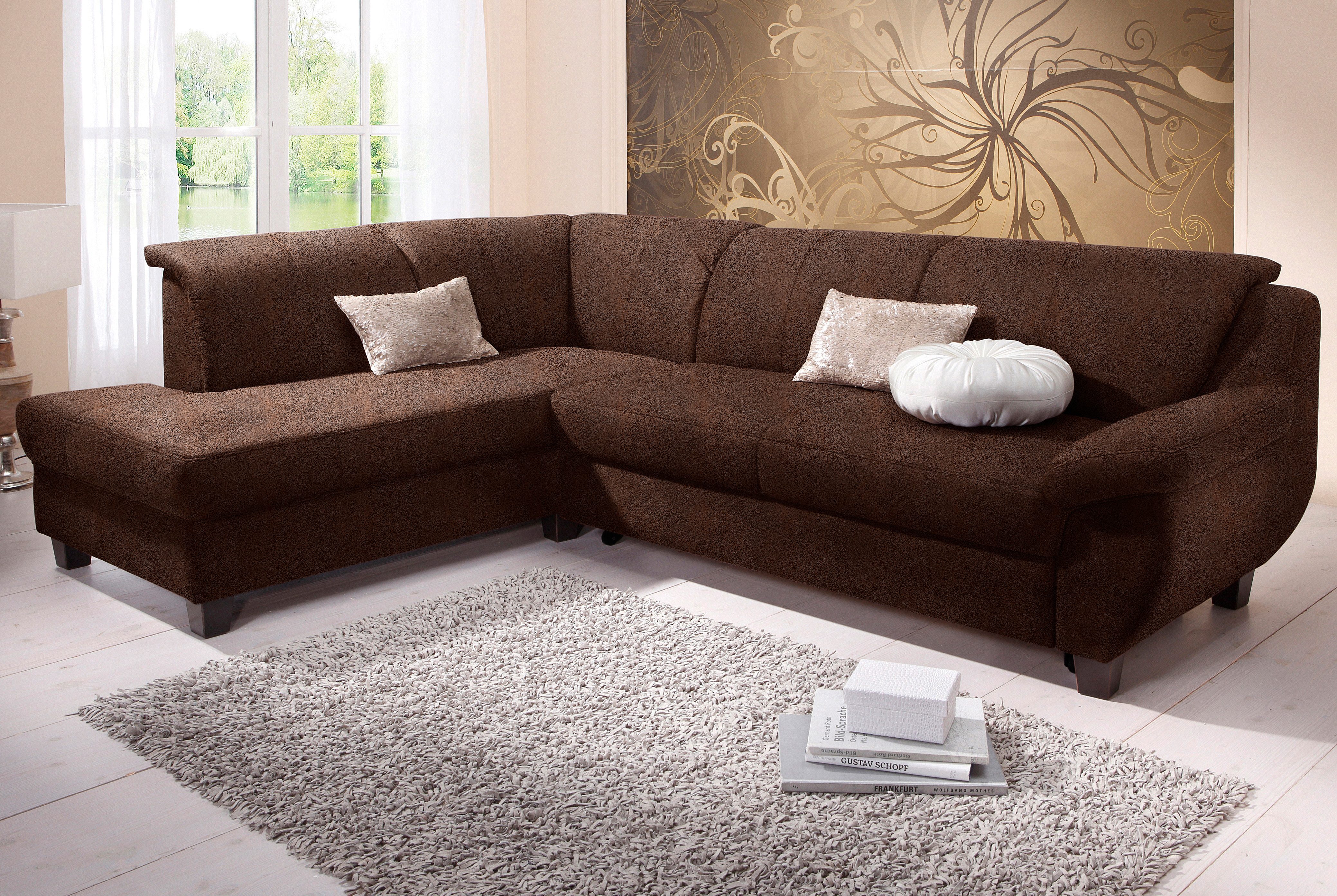 Home affaire Hoekbank Yesterday tijdloos en elegant, comfortabele armleuningen, L-vorm