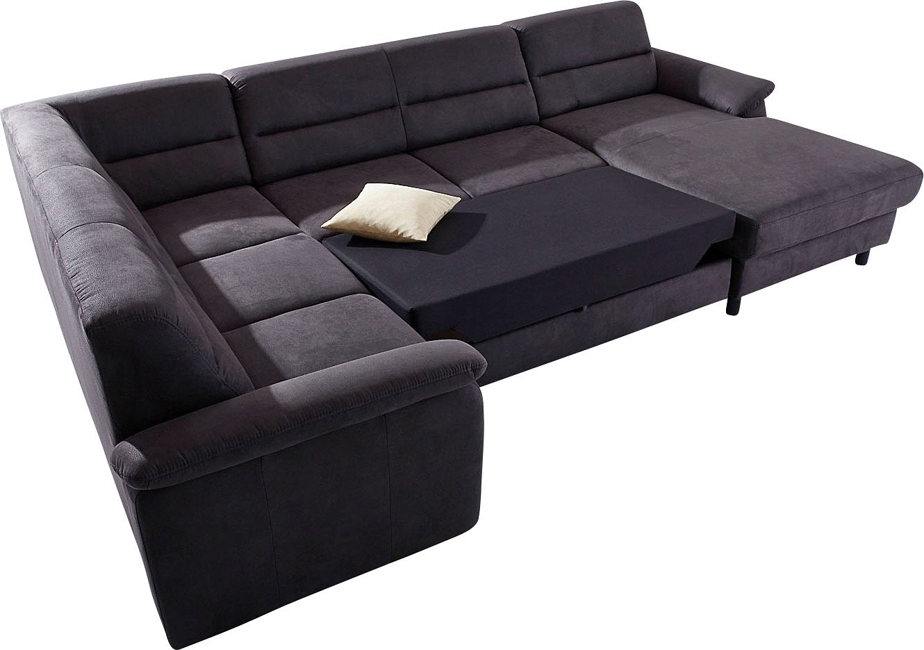 sit&more Zithoek Ascara U-vorm inclusief boxspring/binnenveringsinterieur, naar keuze met slaapfunctie