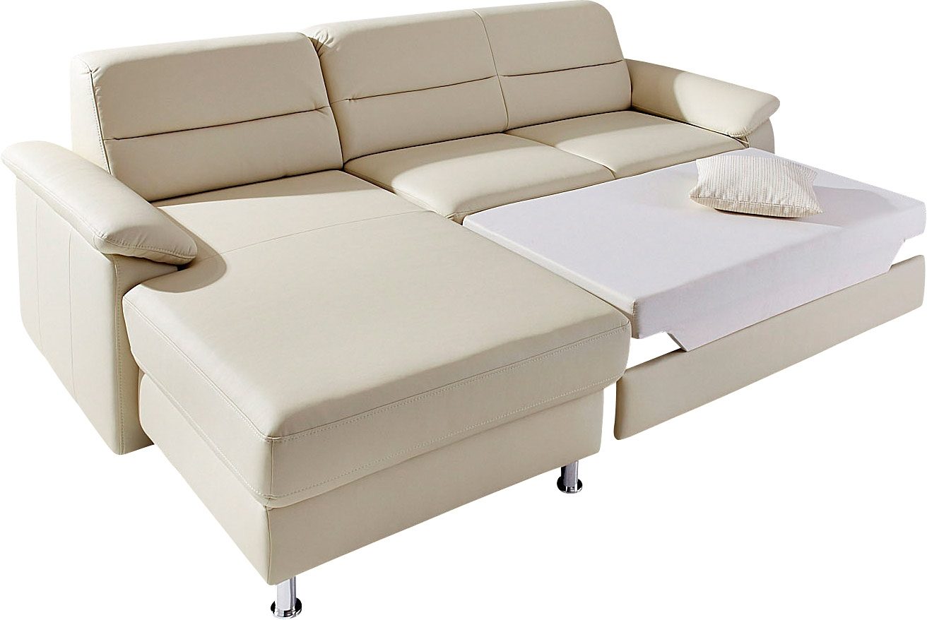 sit&more Hoekbank Ascara L-vorm inclusief boxspring/binnenveringsinterieur, naar keuze met slaapfunctie